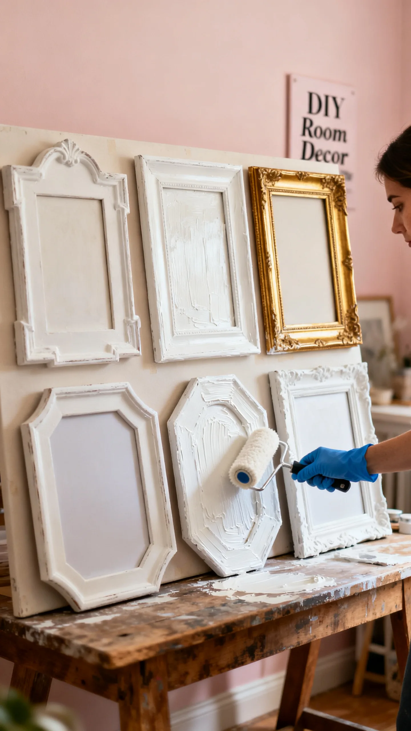 Paint Old Frames One Color