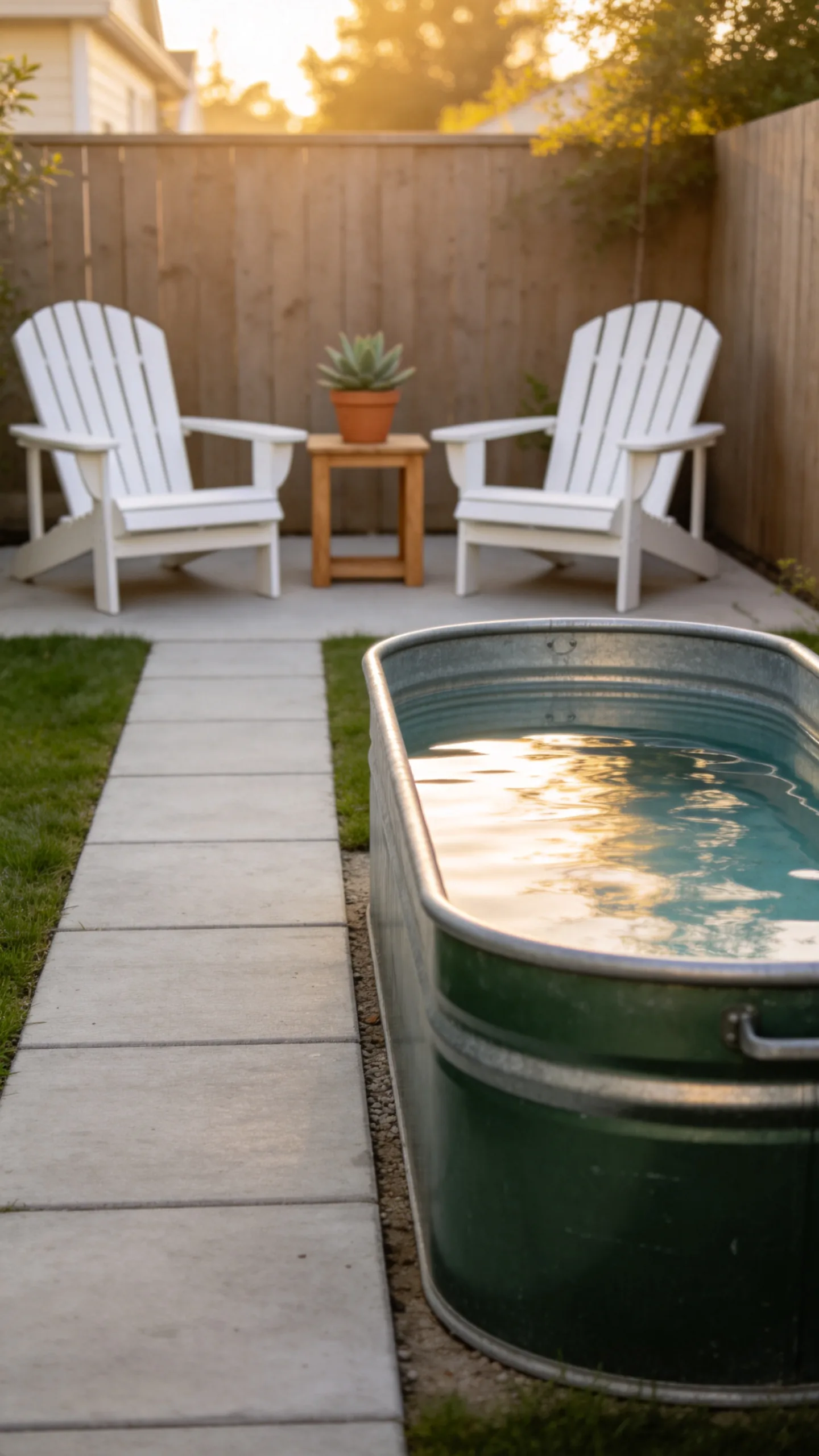Narrow Yard Pool Setup