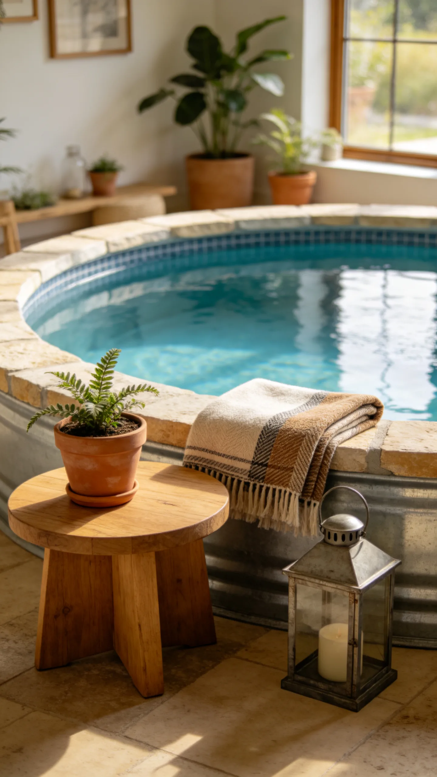 Cozy Above-Ground Pool Area