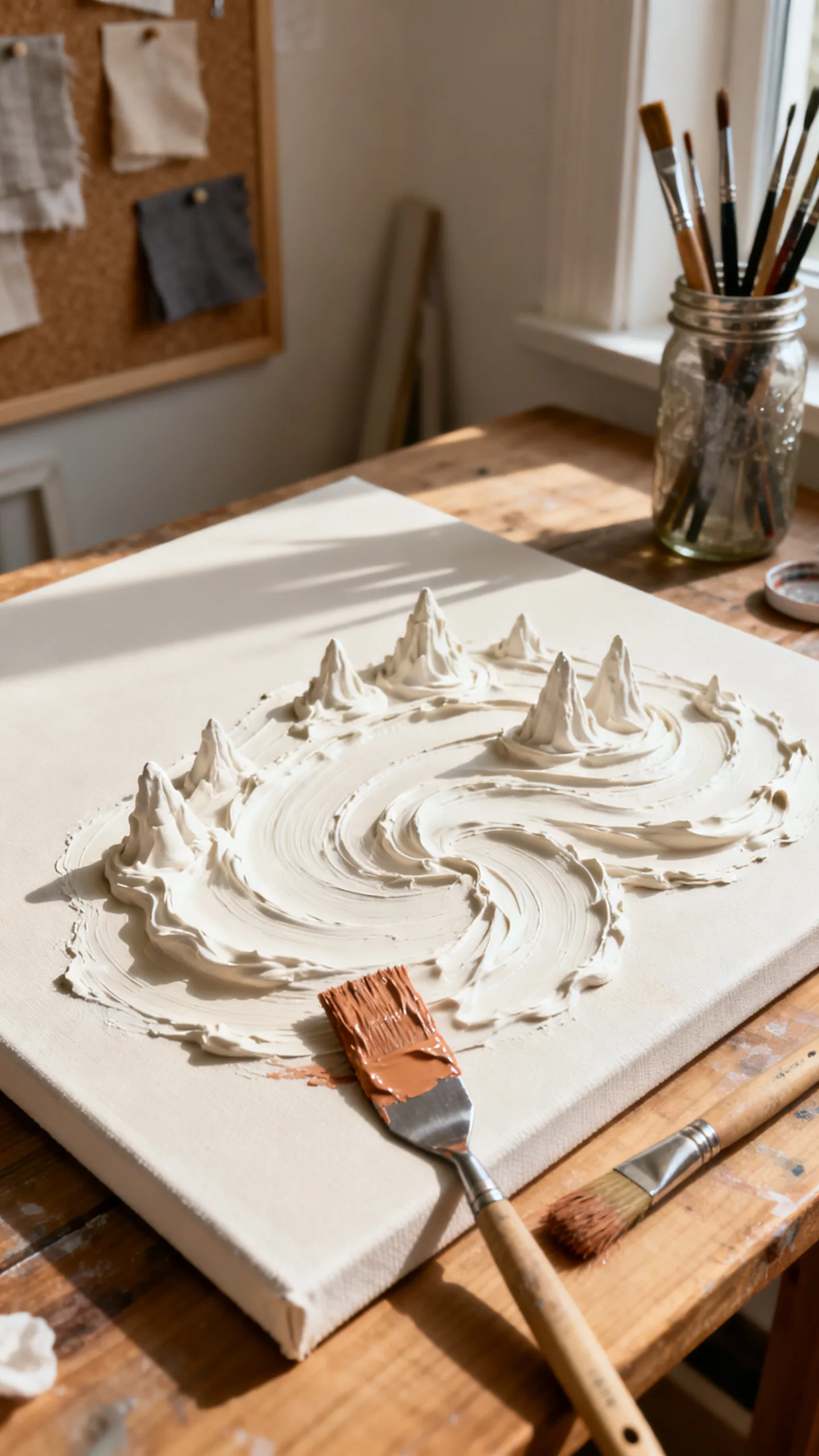 Make A Textured Paste Canvas