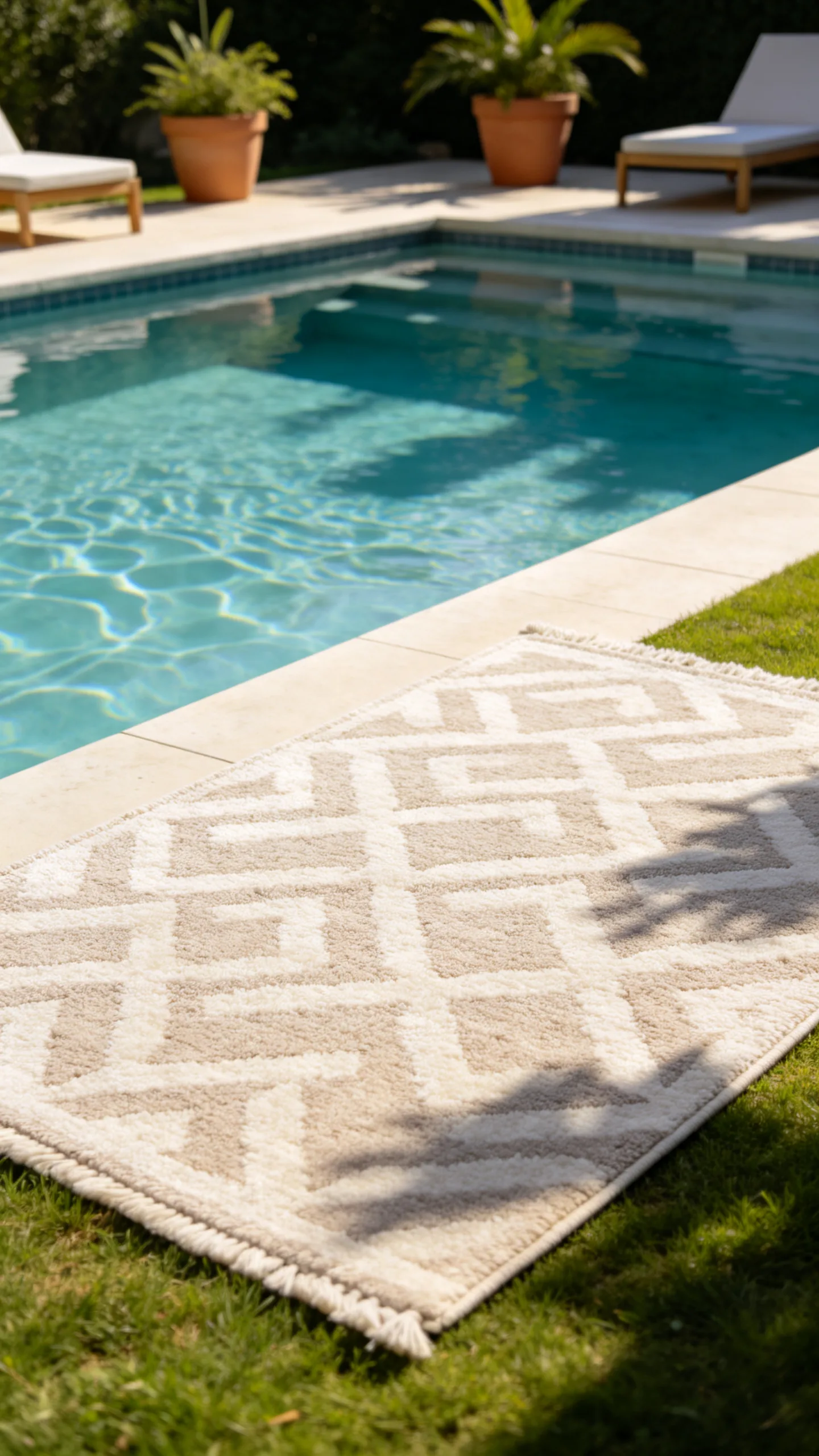 Outdoor Rug Beside the Pool