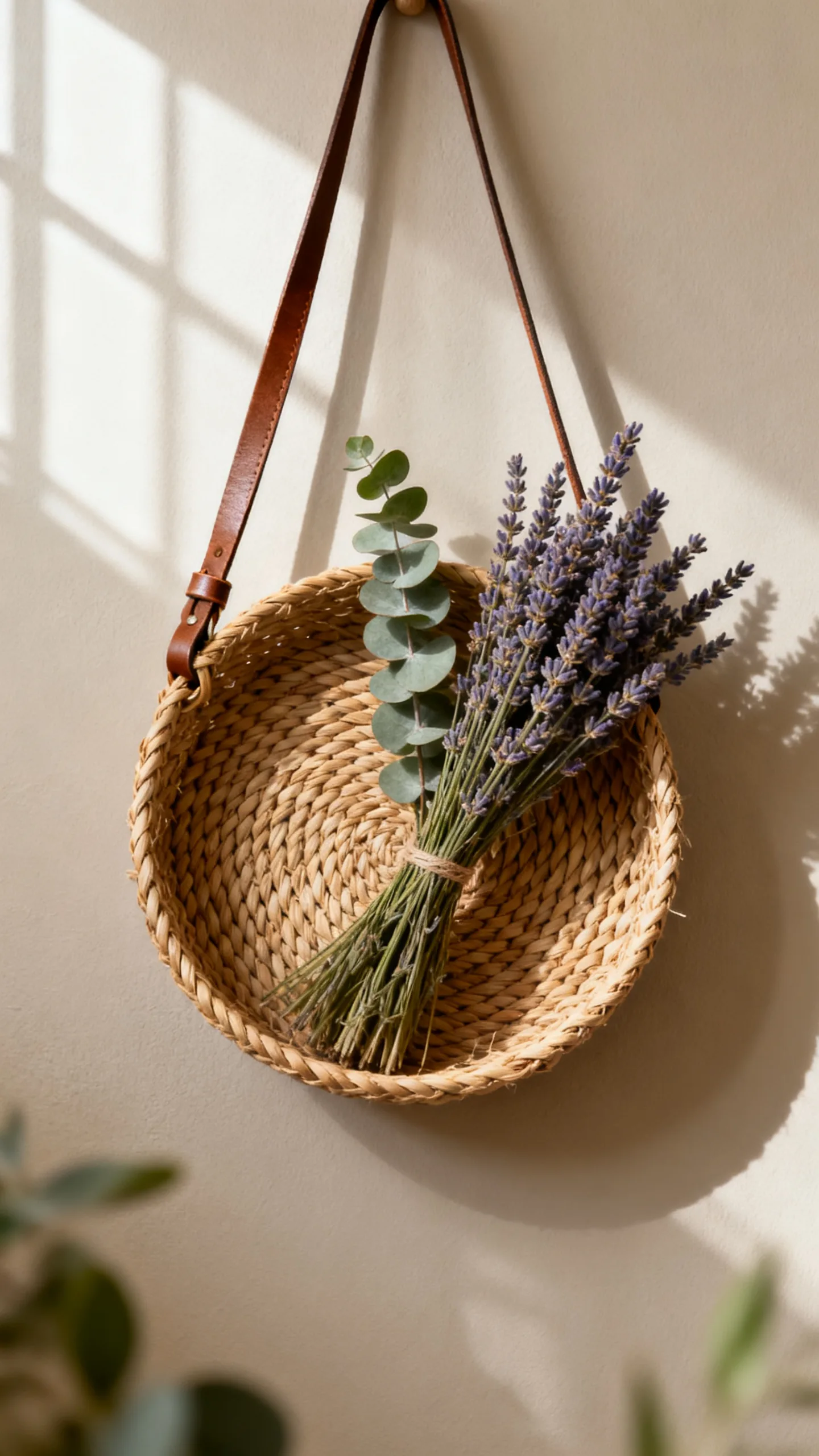 Turn A Shallow Basket Into Wall Decor