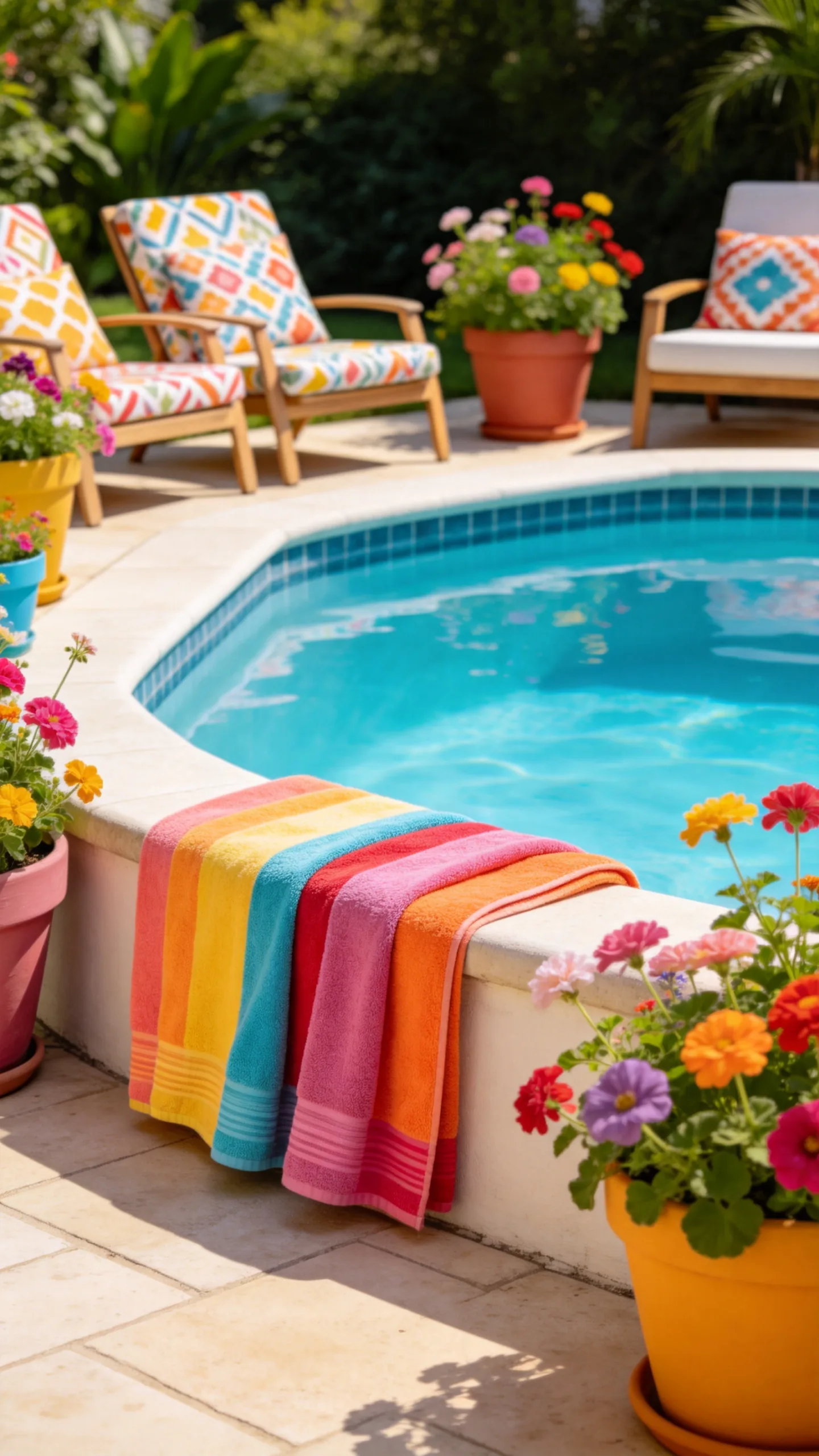 Colorful Summer Pool Corner