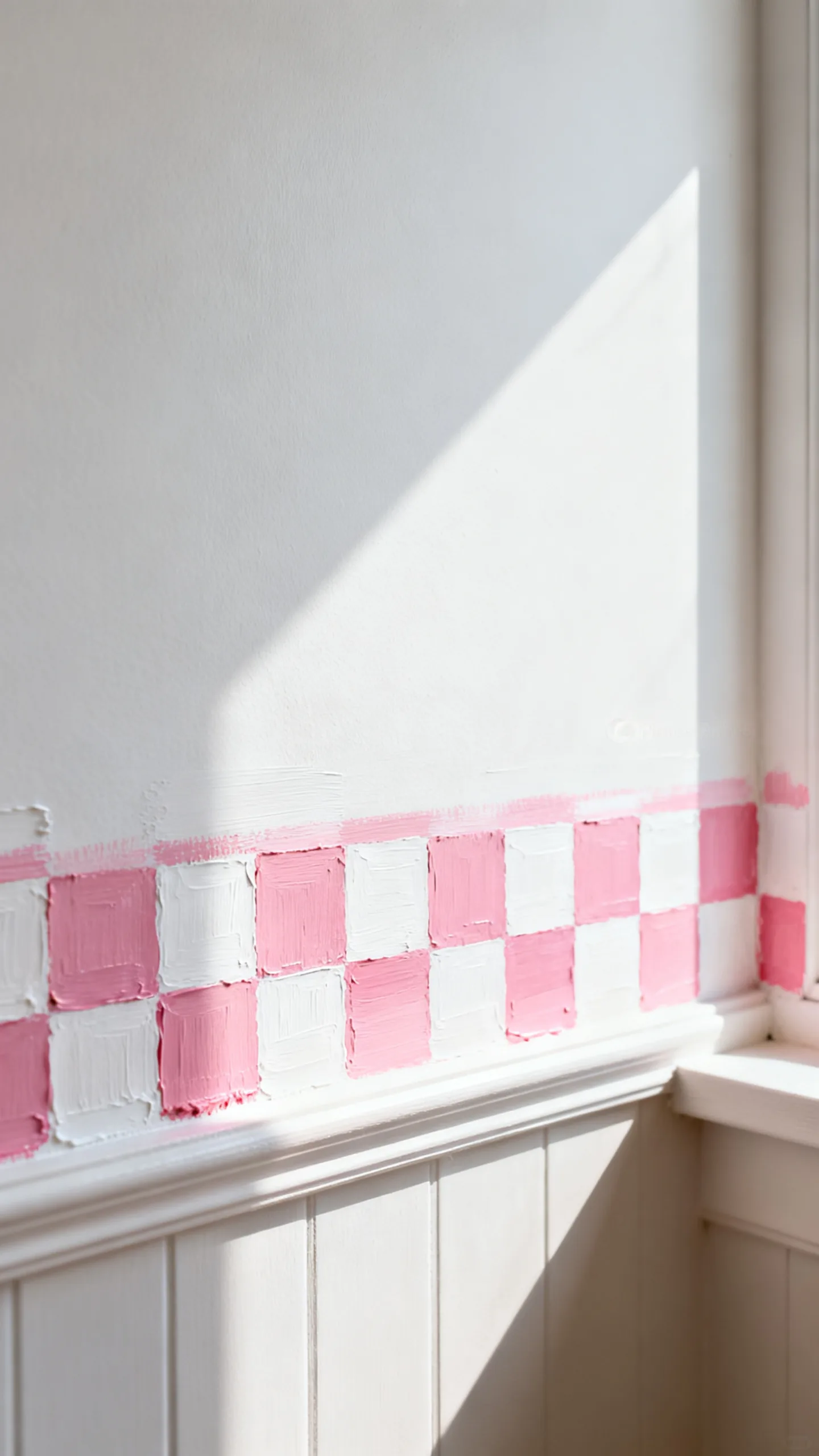 Paint Checkerboard Edge Art