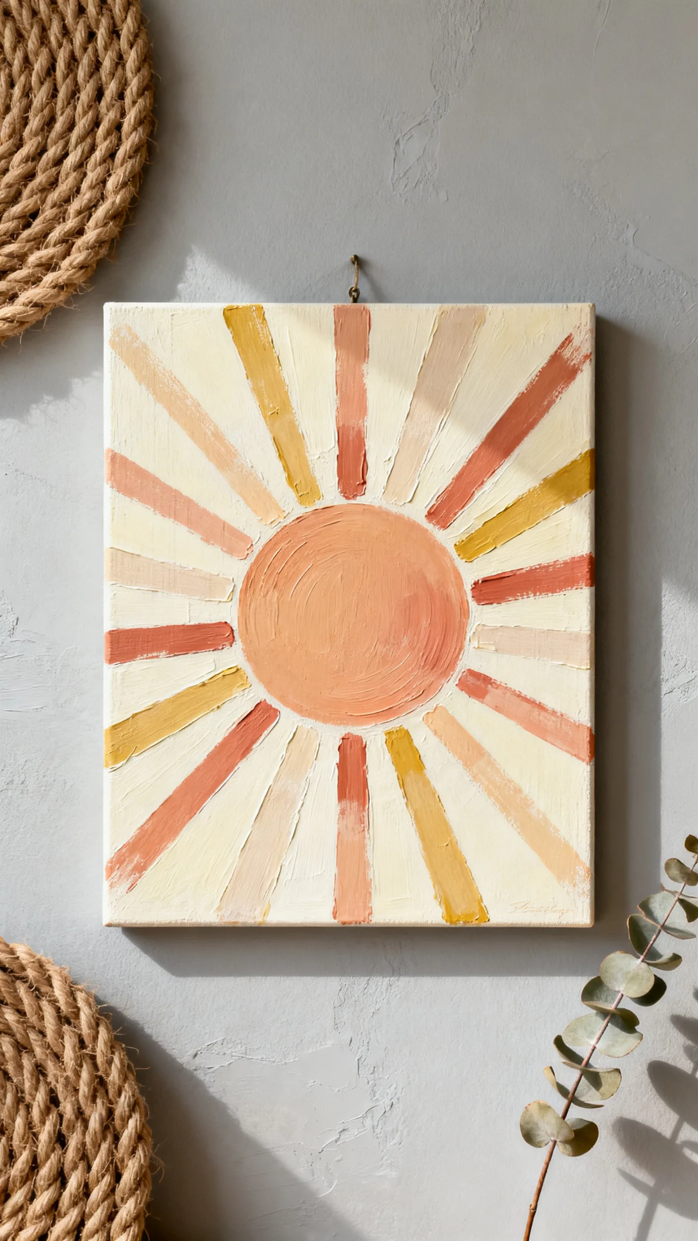 Paint A Muted Sunburst Panel