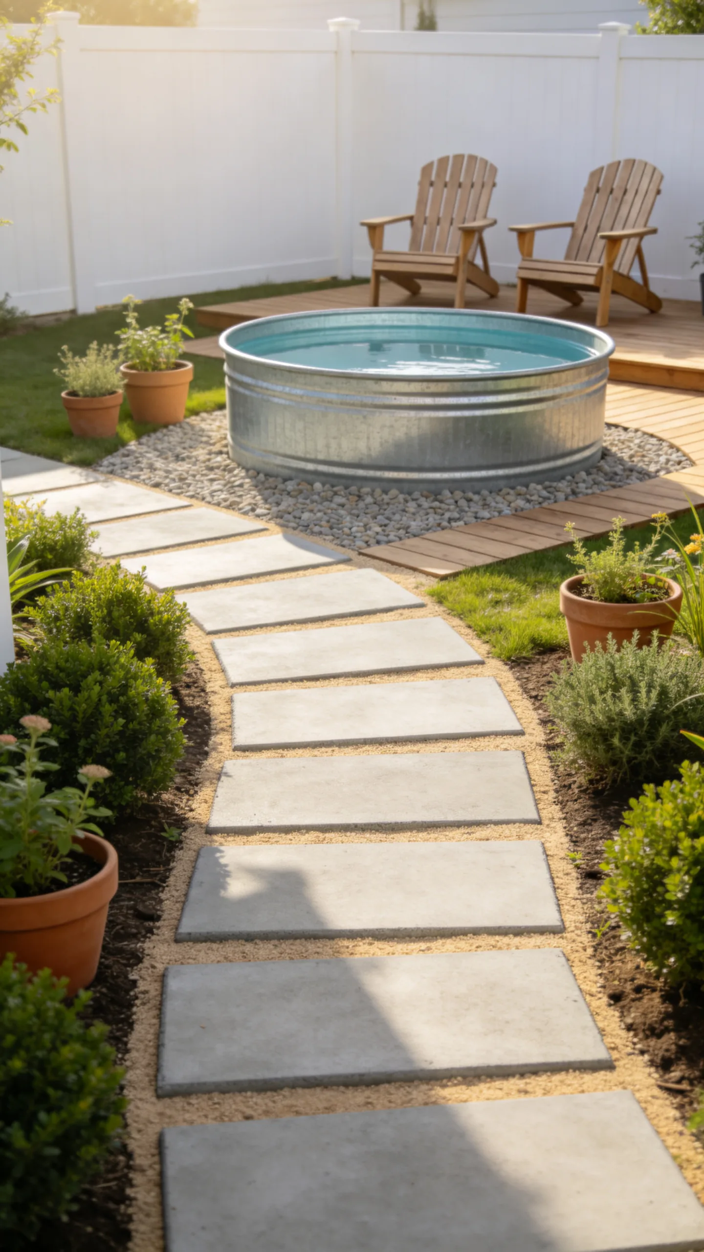 Concrete Paver Path