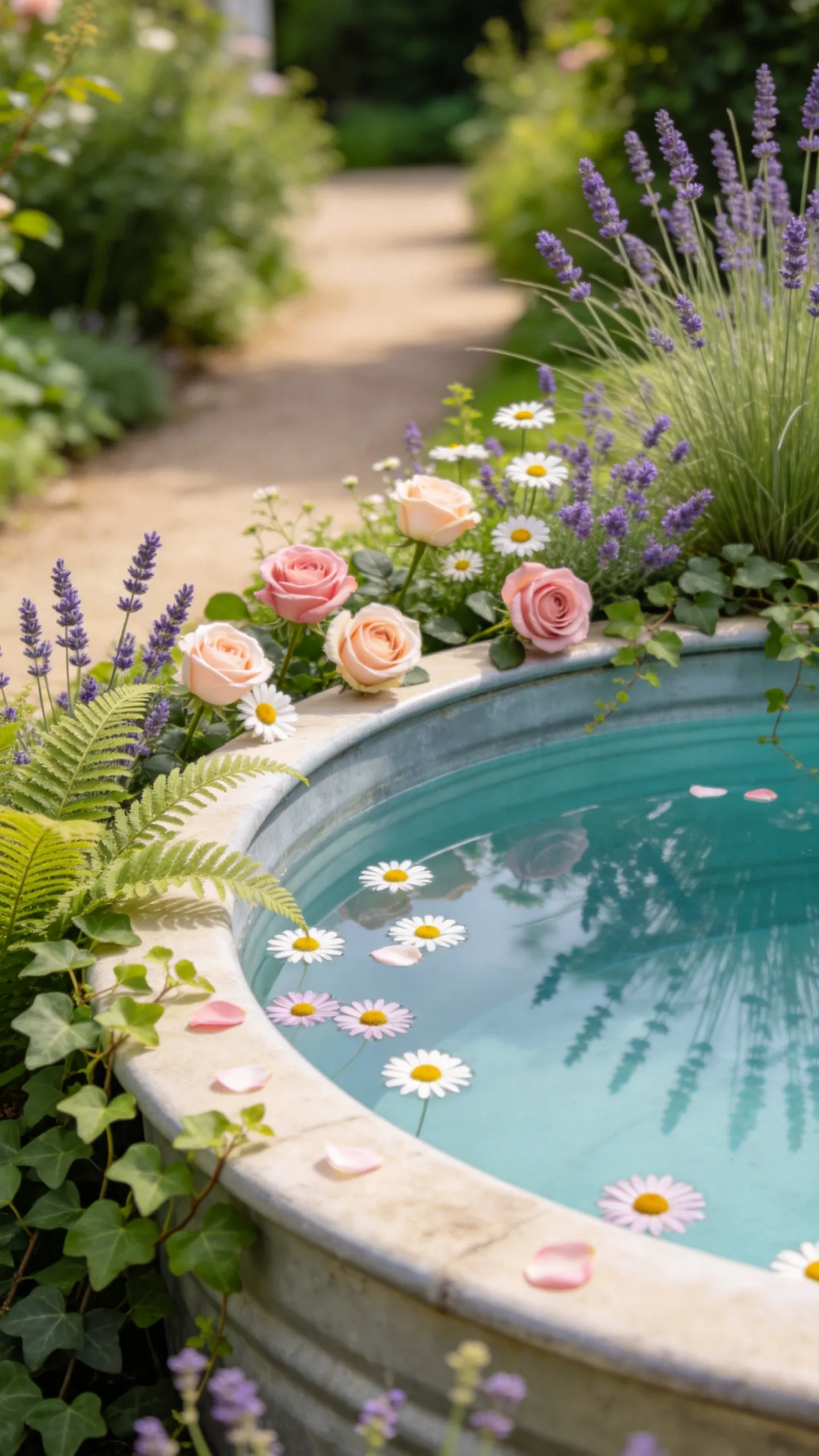 Cottage Garden Pool Corner