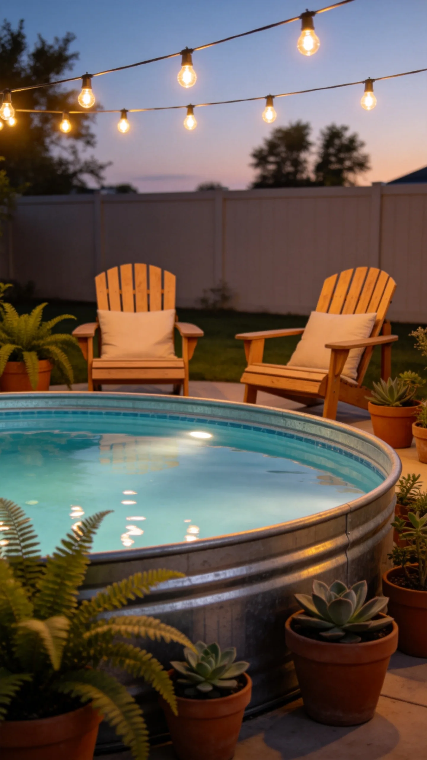 Evening Backyard Oasis