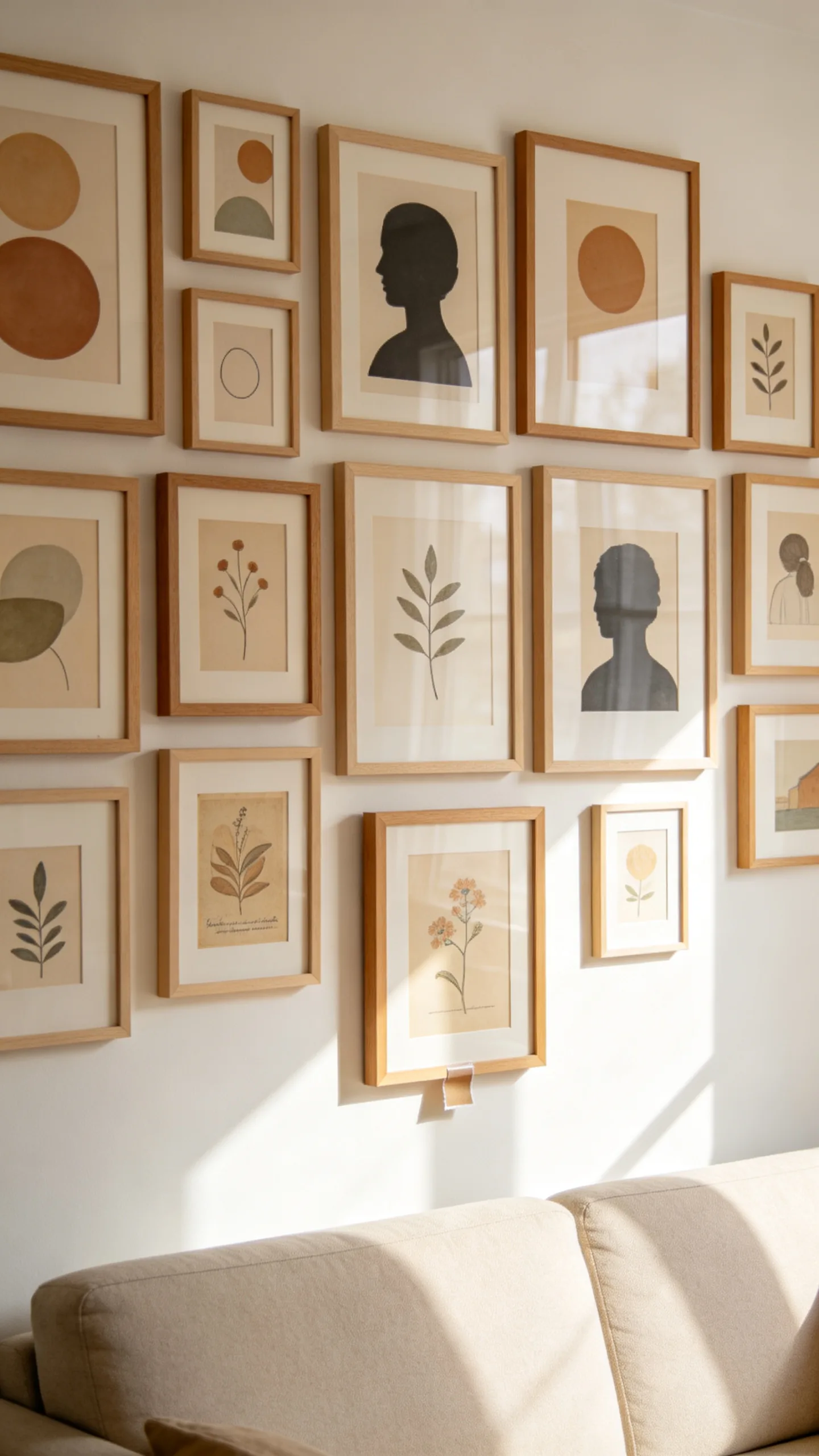 6. Build a Gallery Wall With Removable Picture Strips