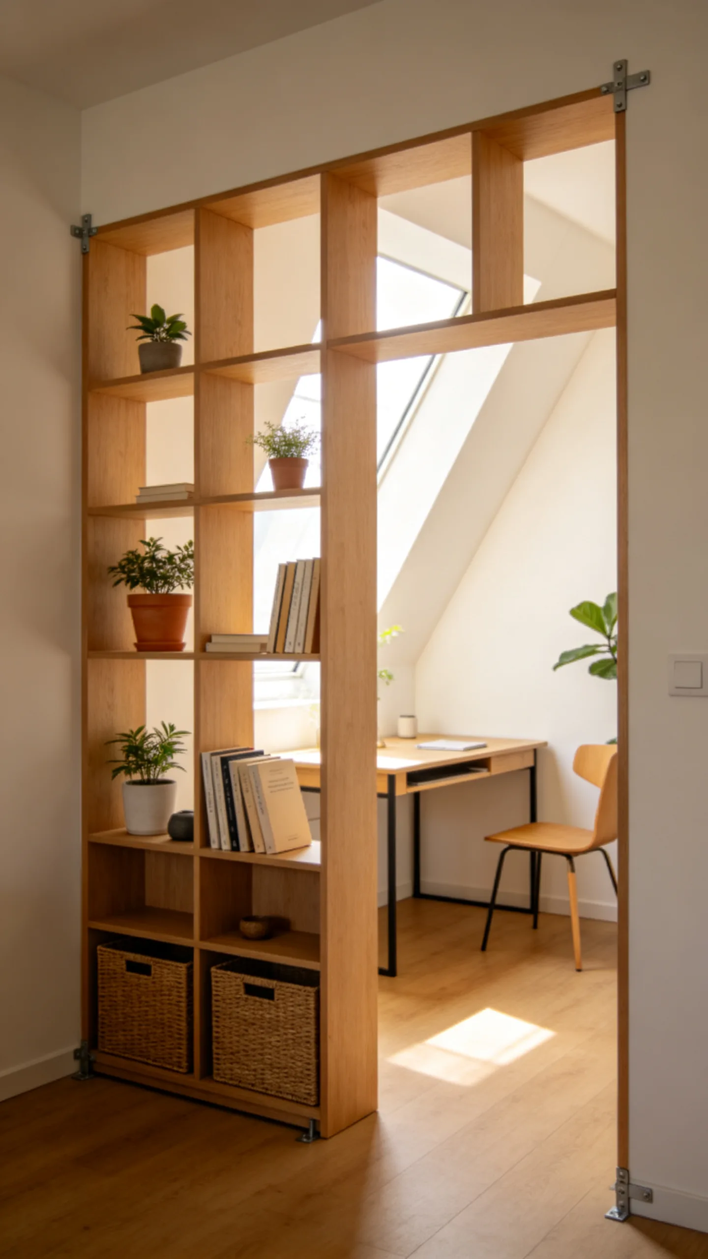 9. Turn a Bookcase Into a Flexible Room Divider