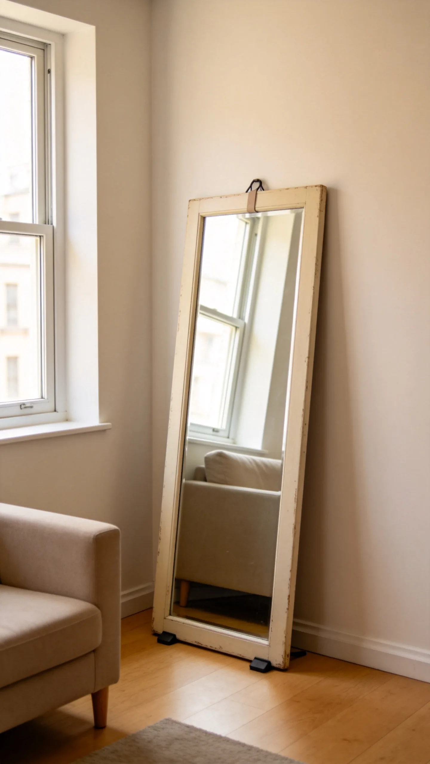 10. Lean an Oversized Mirror Against the Wall