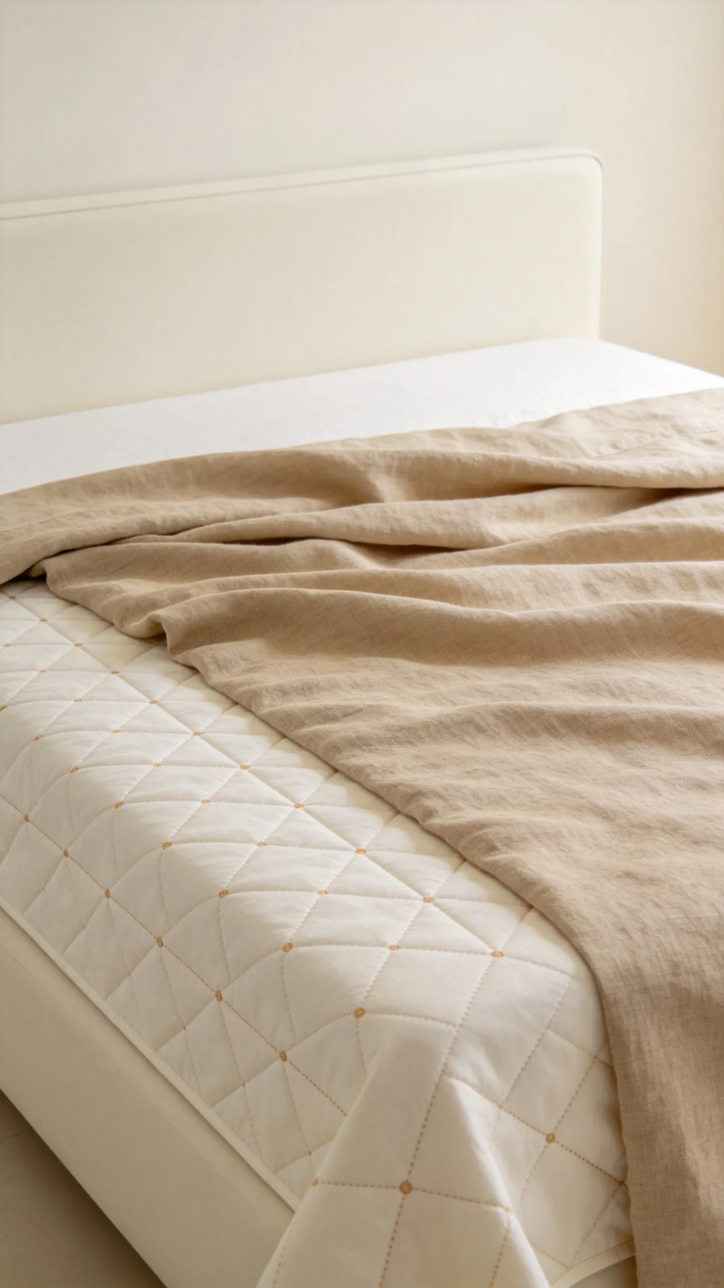 10. Combine a Linen Duvet With a Quilted Coverlet