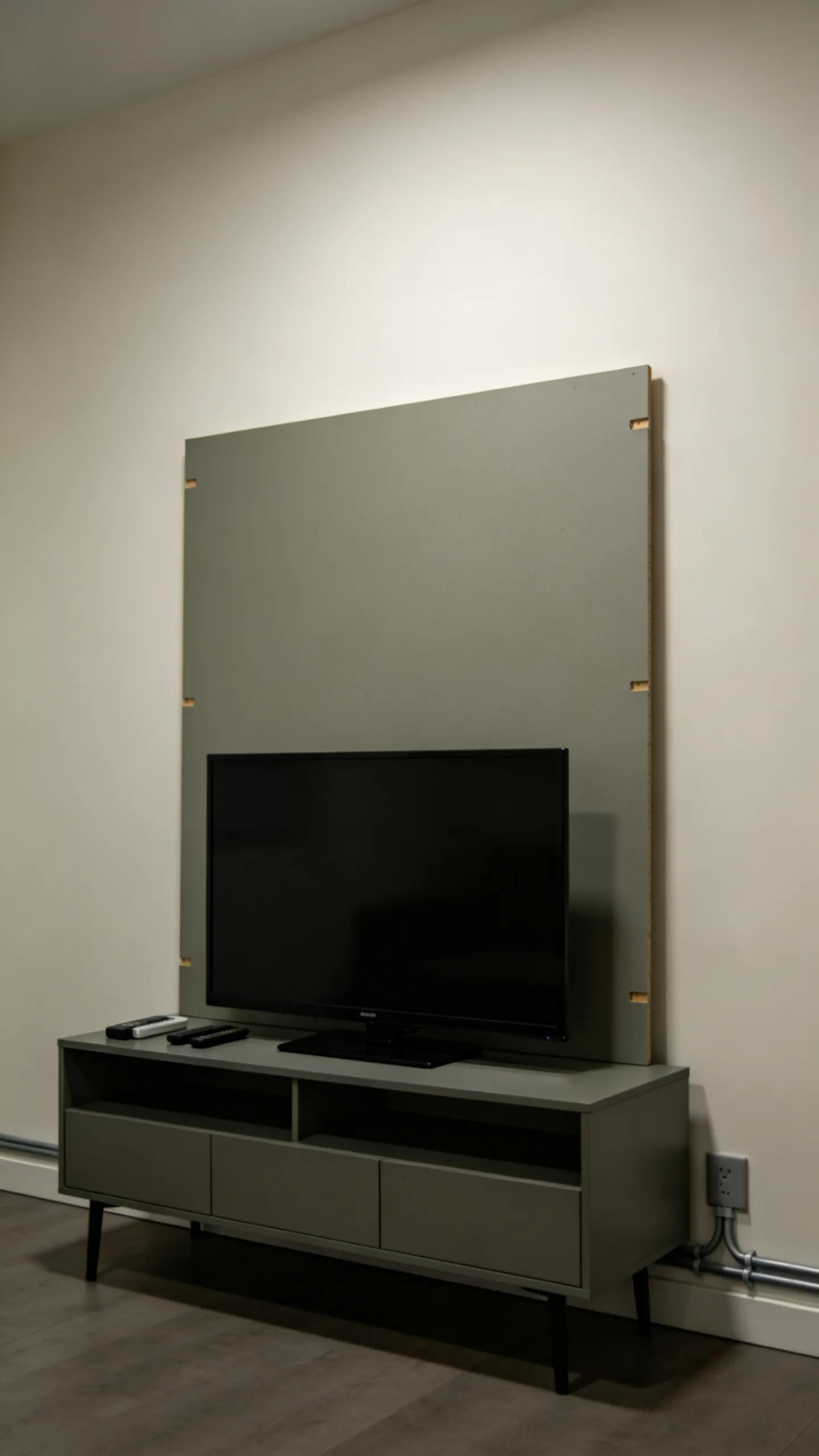 16. Create a Removable TV Wall Backdrop