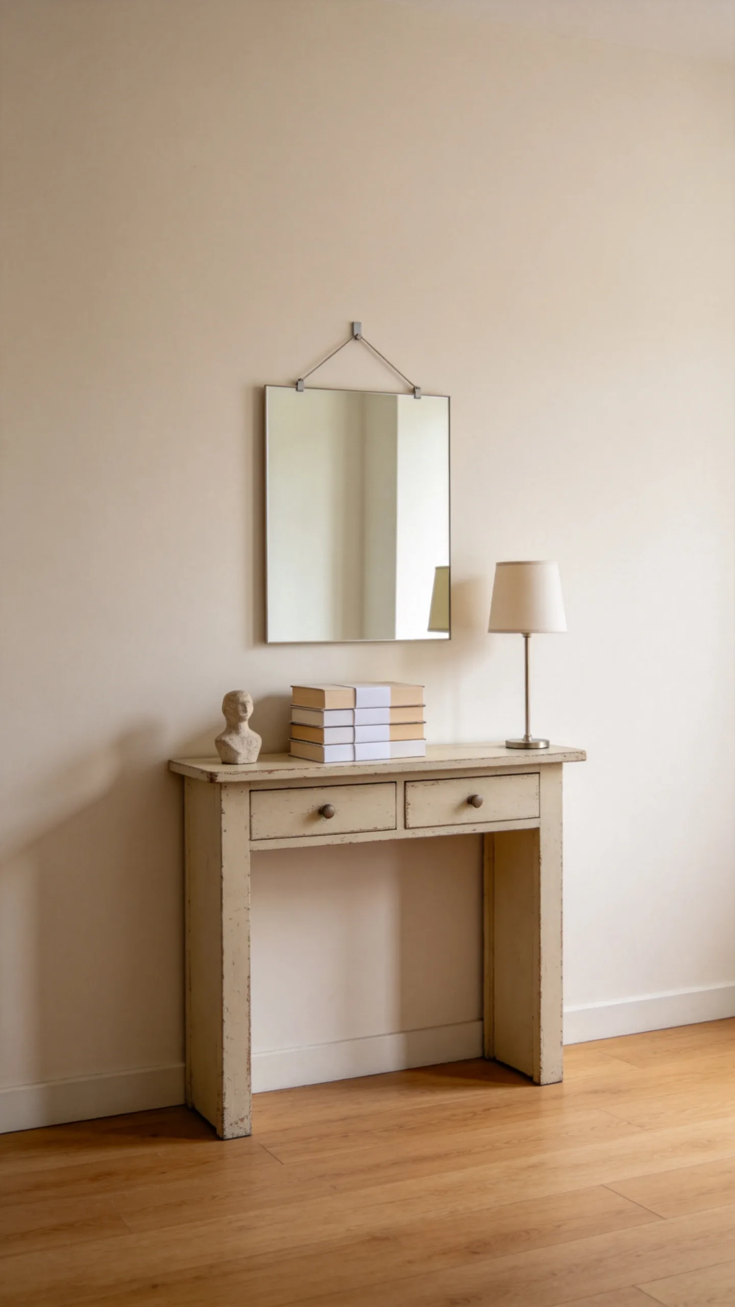 20. Make a Temporary Mantel With a Freestanding Console