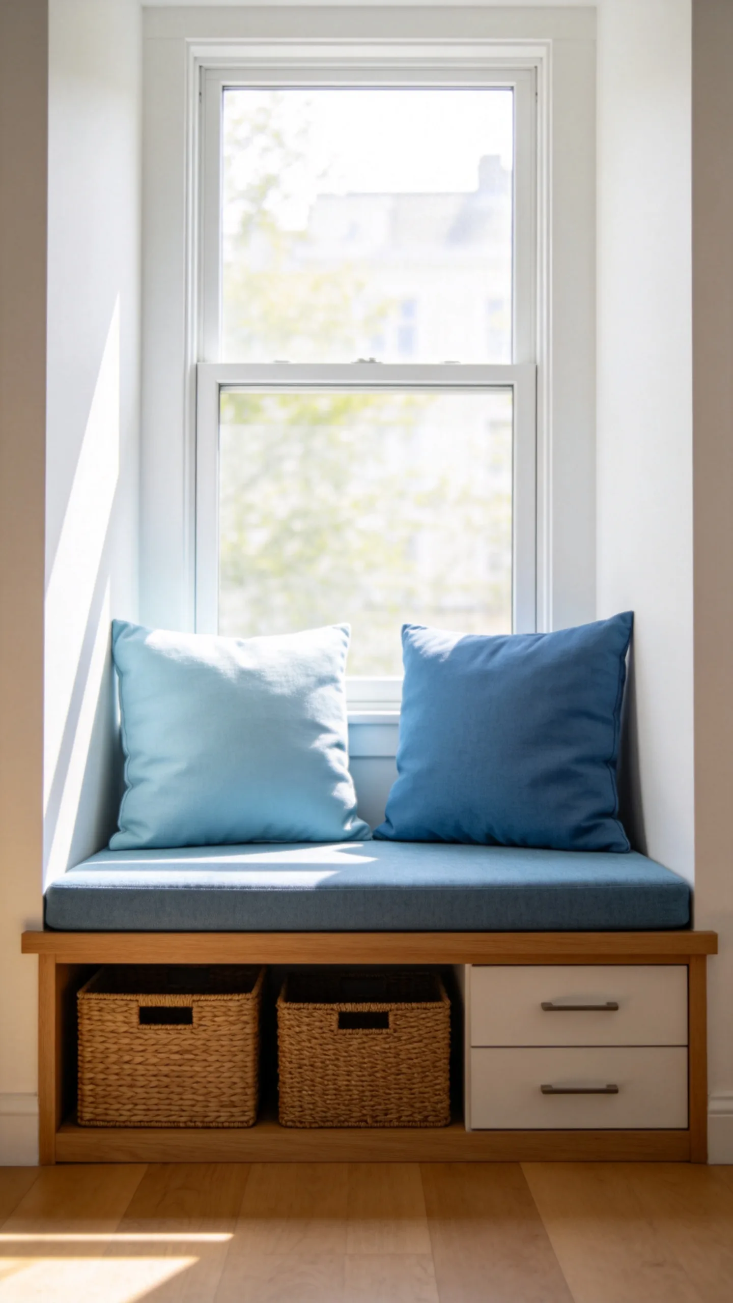 16. Frame a Blue Window Seat