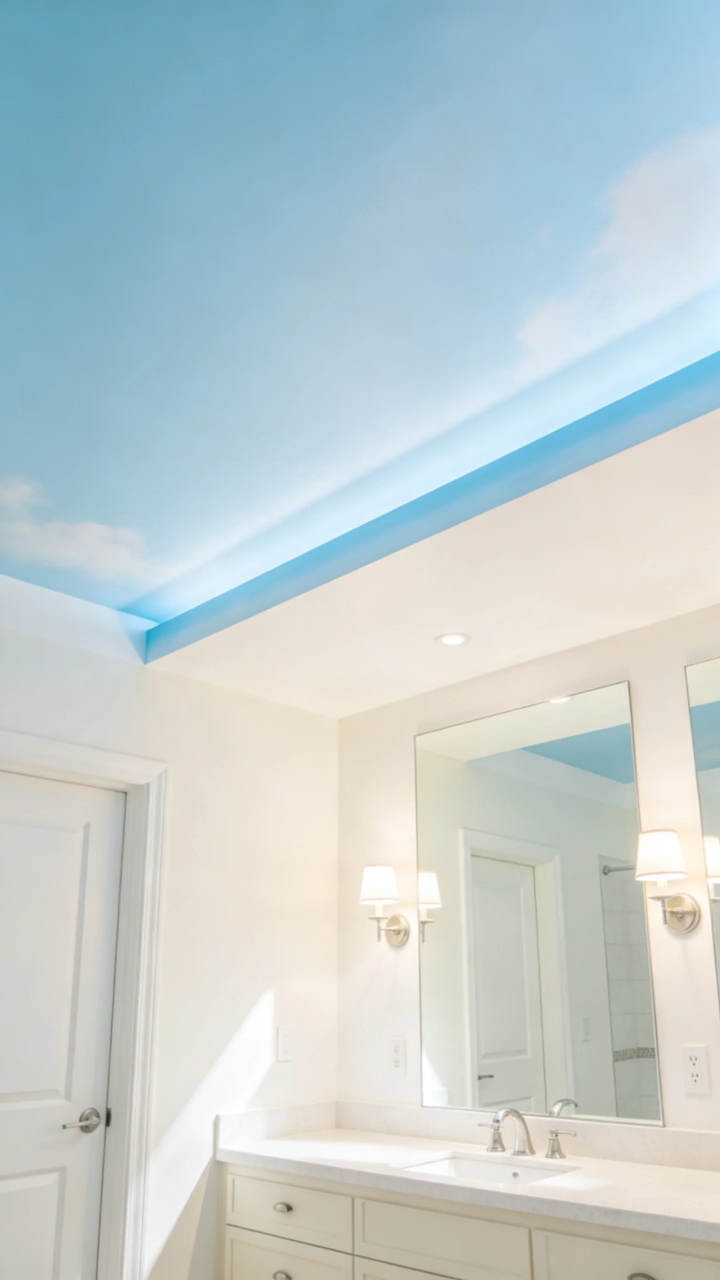 14. Paint the Ceiling a Cheerful Accent Shade