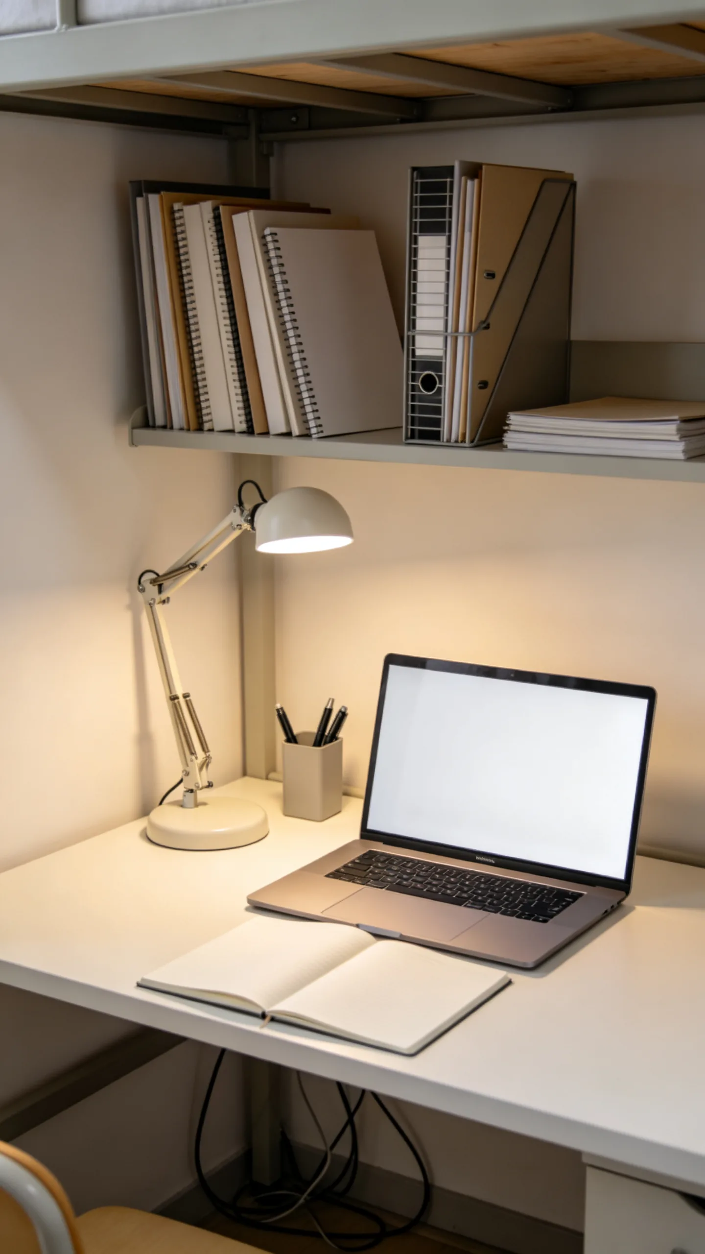 11. Style the Desk With Vertical Organizers