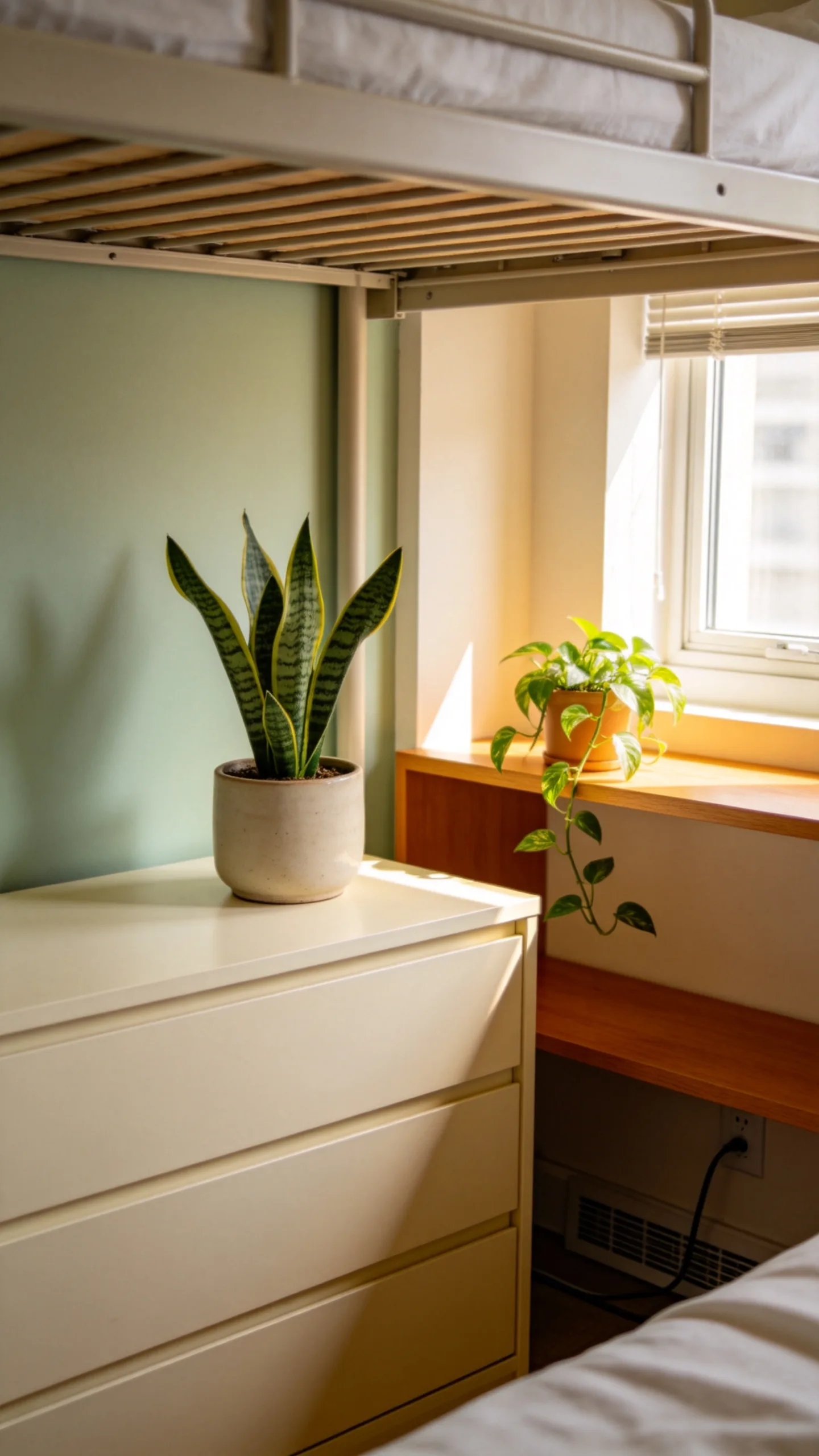 16. Decorate With Low-Maintenance Greenery