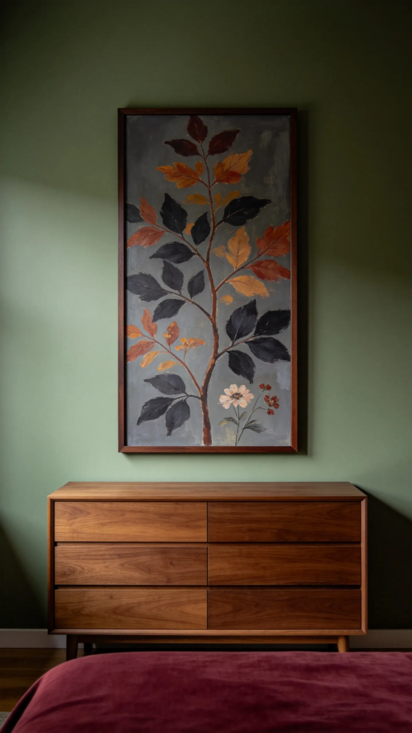 10. Hang a Moody Botanical Print
