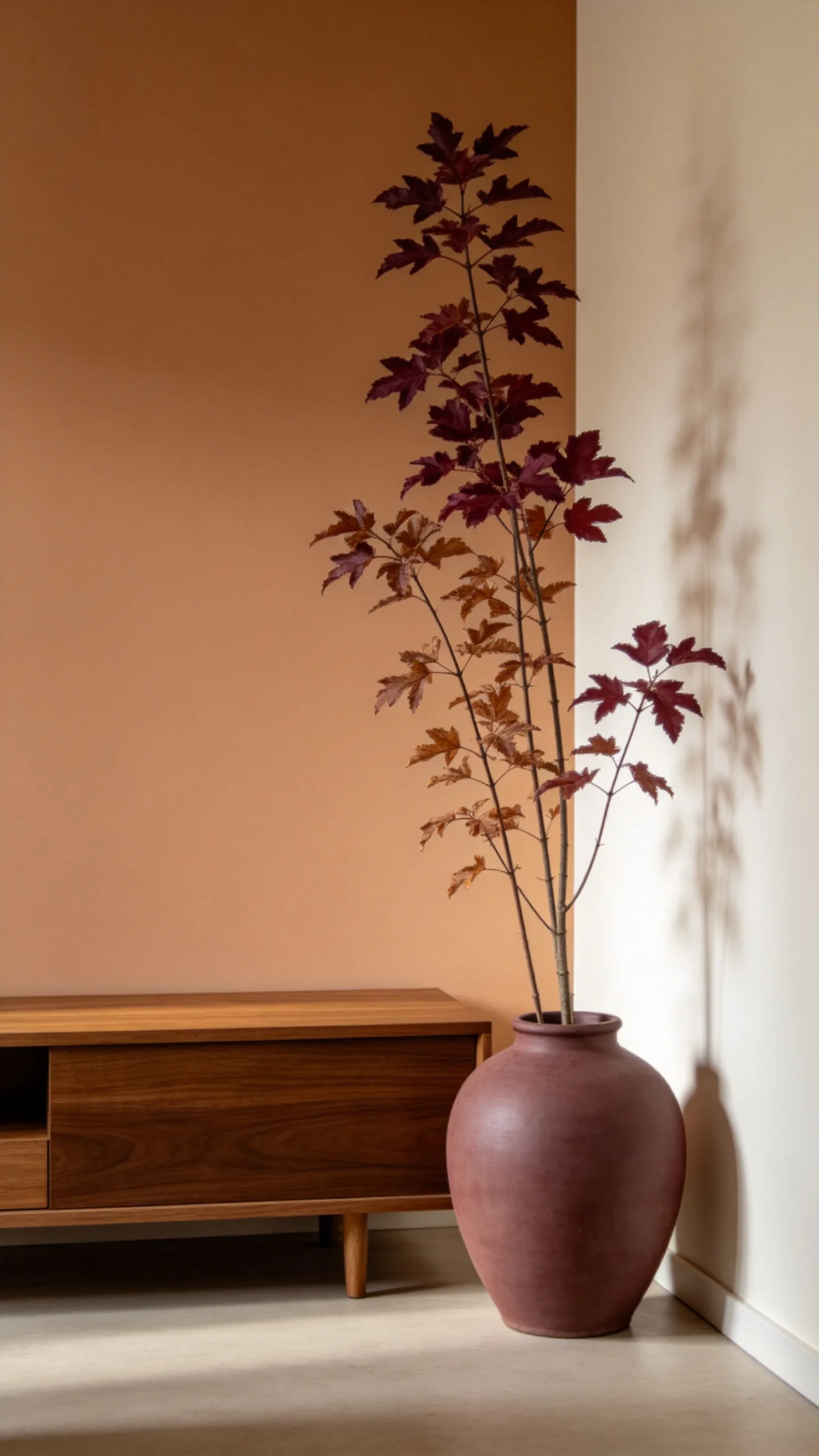 8. Display Dried Branches in a Floor Vase