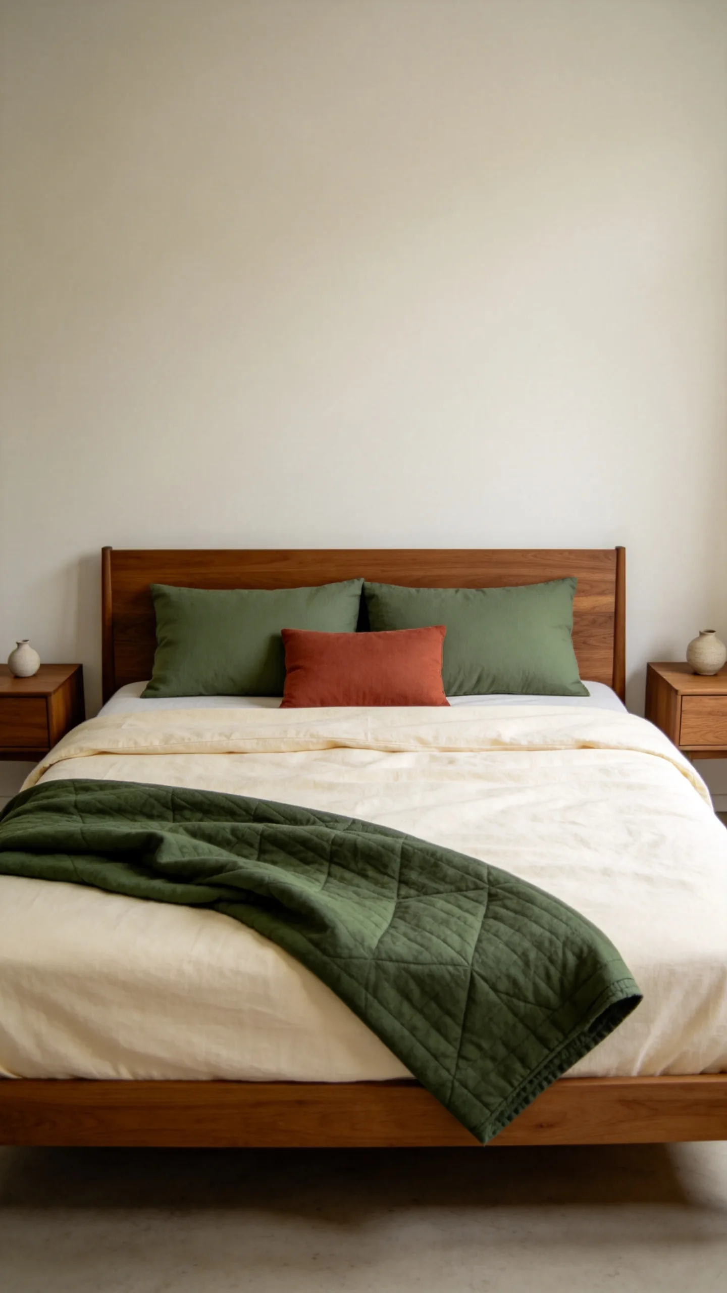 10. Introduce Forest Green Bedding