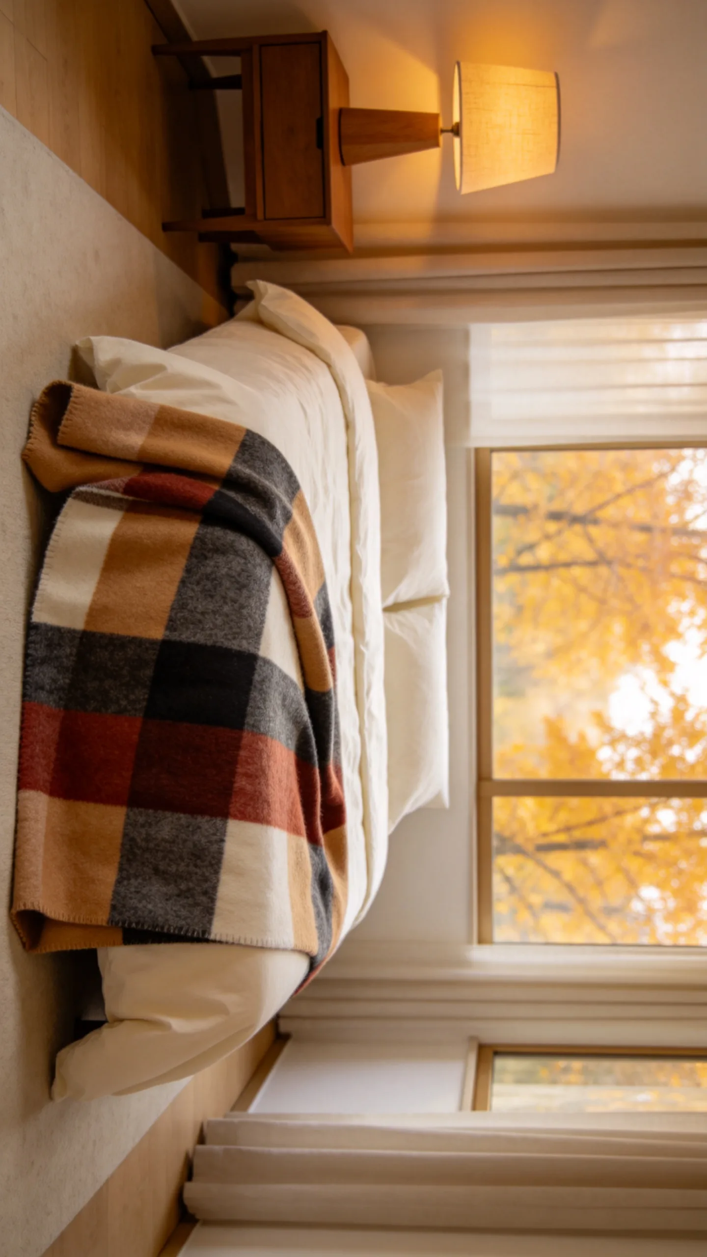 22. Add Plaid at the Foot of the Bed