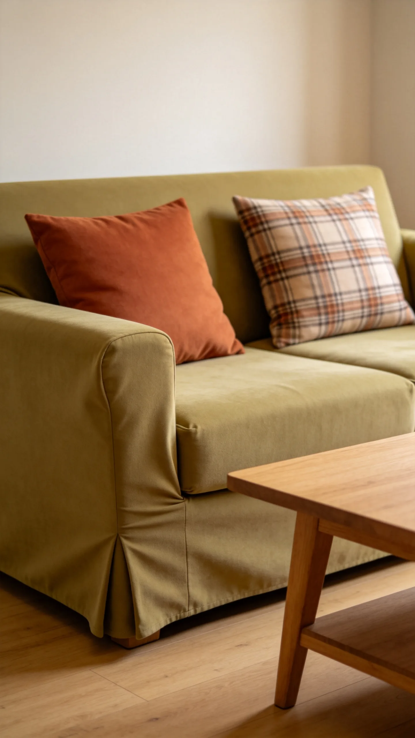 21. Layer the Sofa With a Seasonal Slipcover