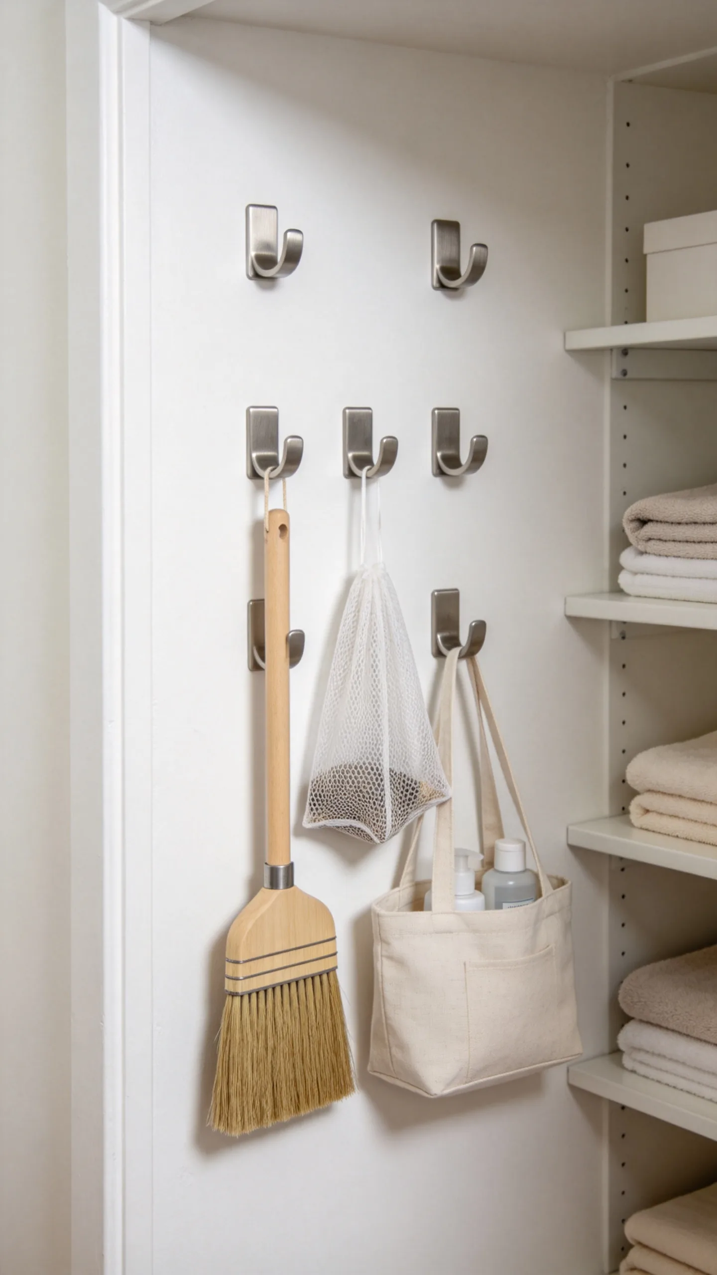 13. Mount Hooks on an Empty Side Wall