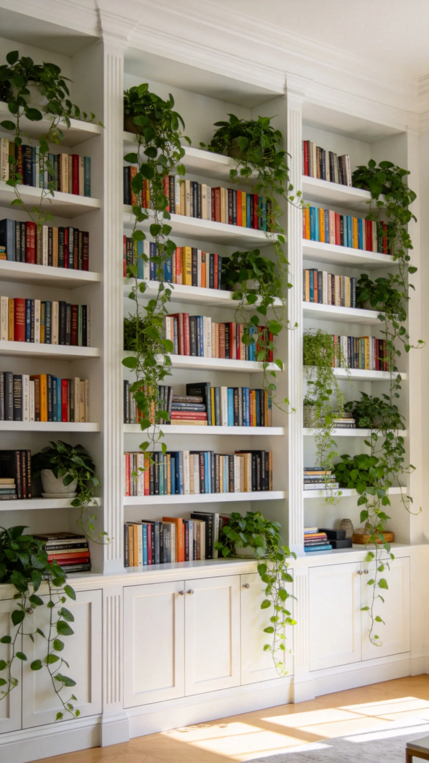 1. Floor-to-Ceiling Built-Ins for Living Rooms