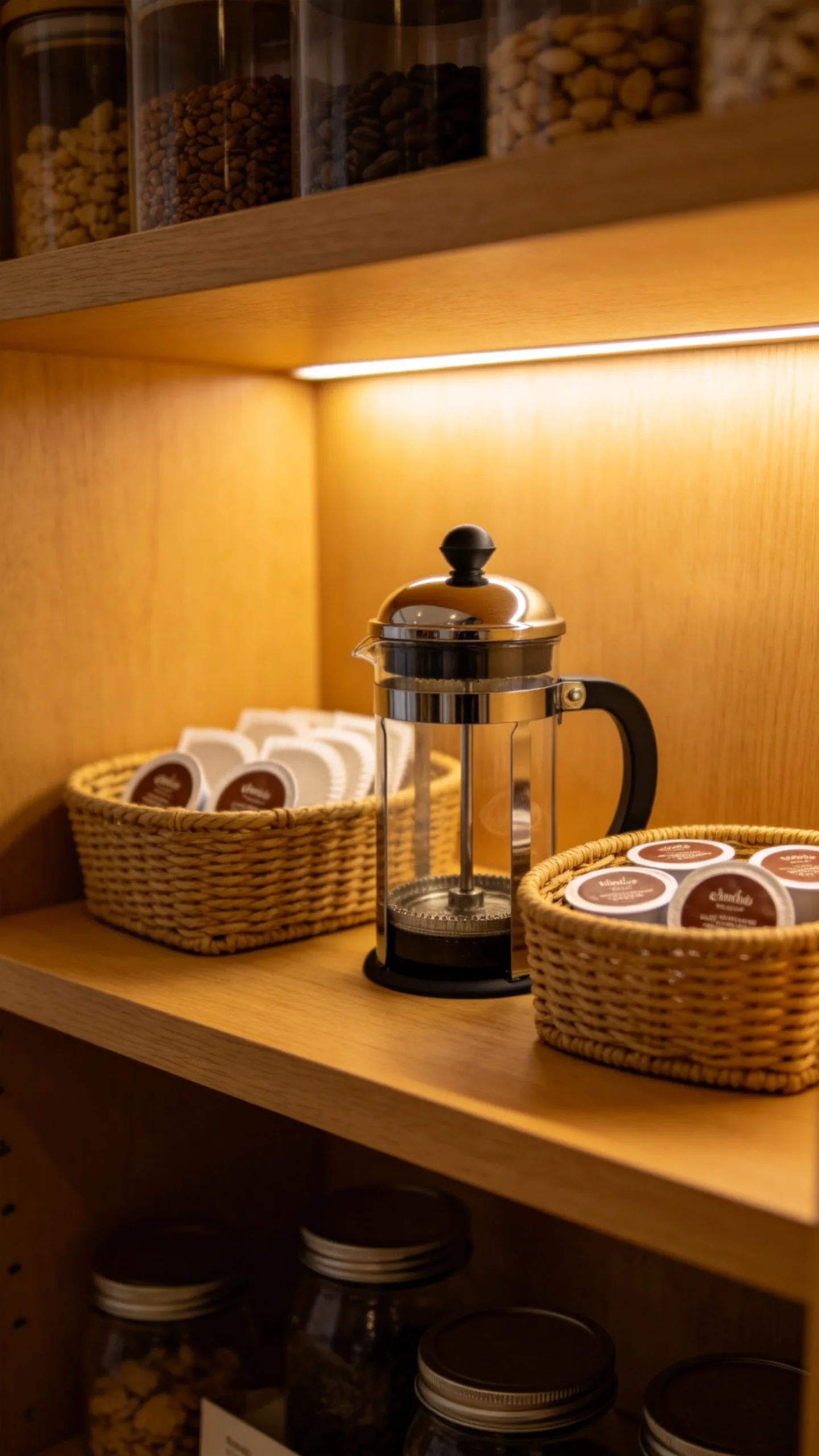3. Dedicated Pantry Shelf for Morning Brews