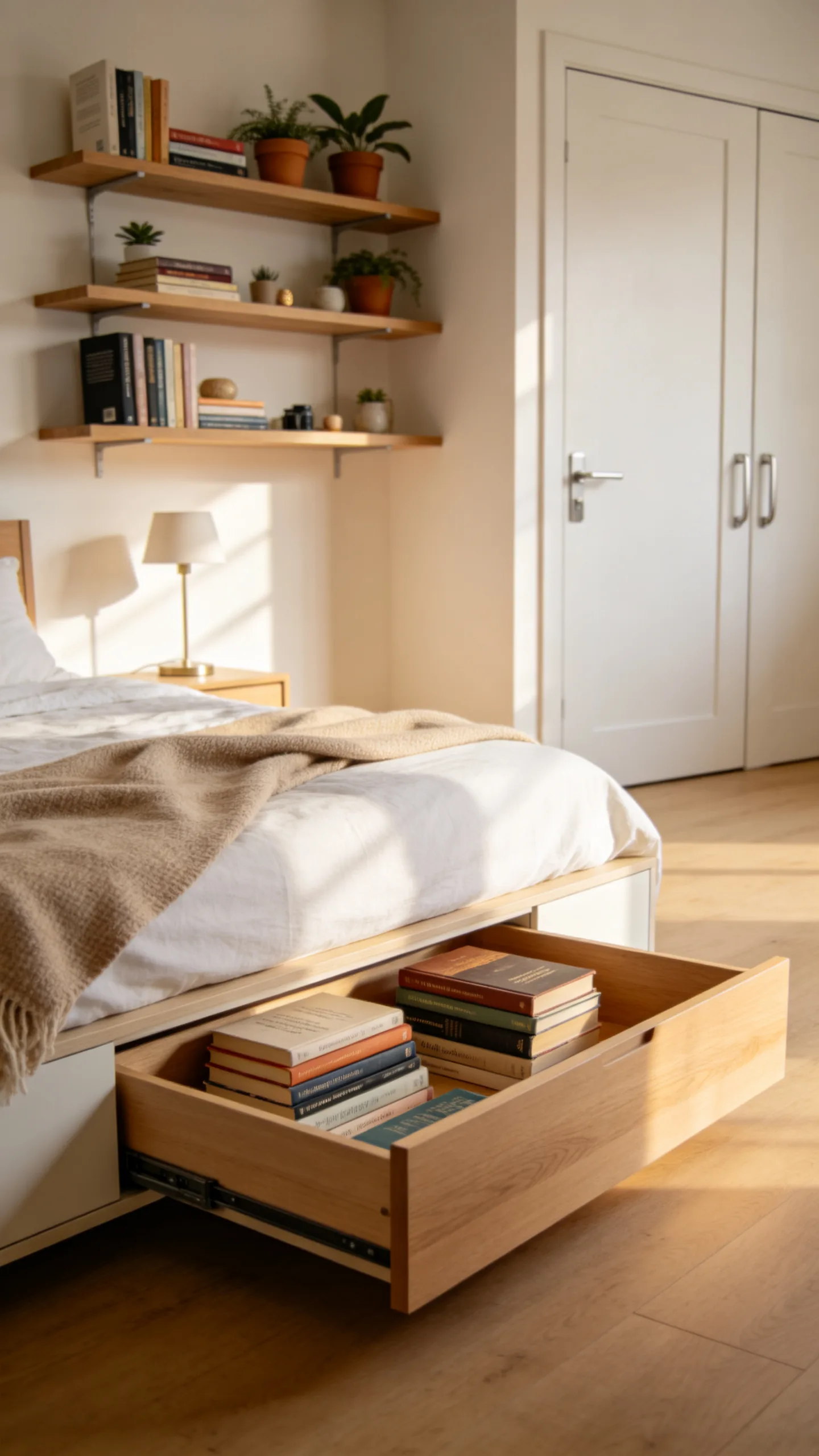 3. Low-Profile Under-Bed Book Drawers