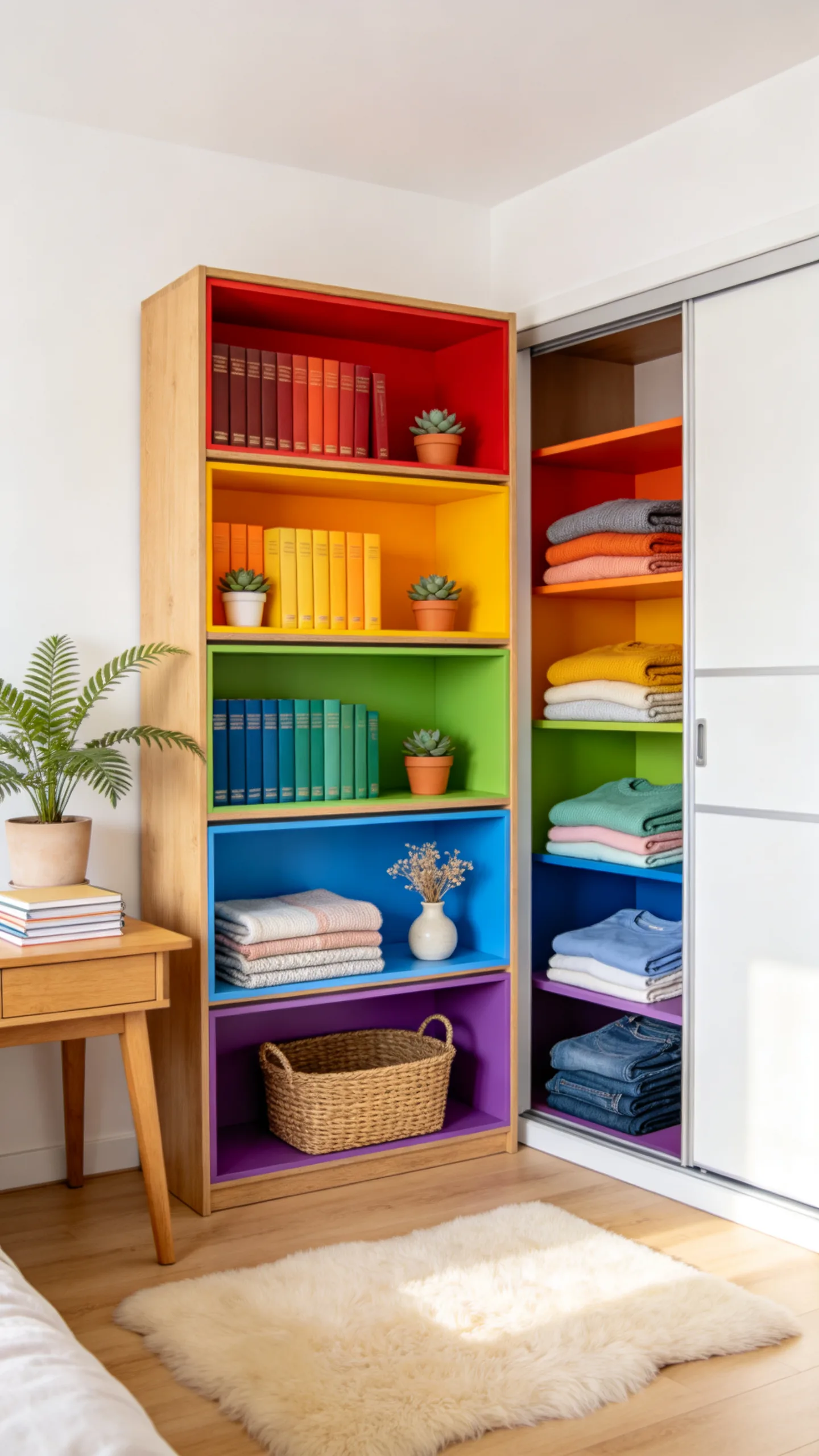 4. The Color-Coded Rainbow Display for Visual Organization