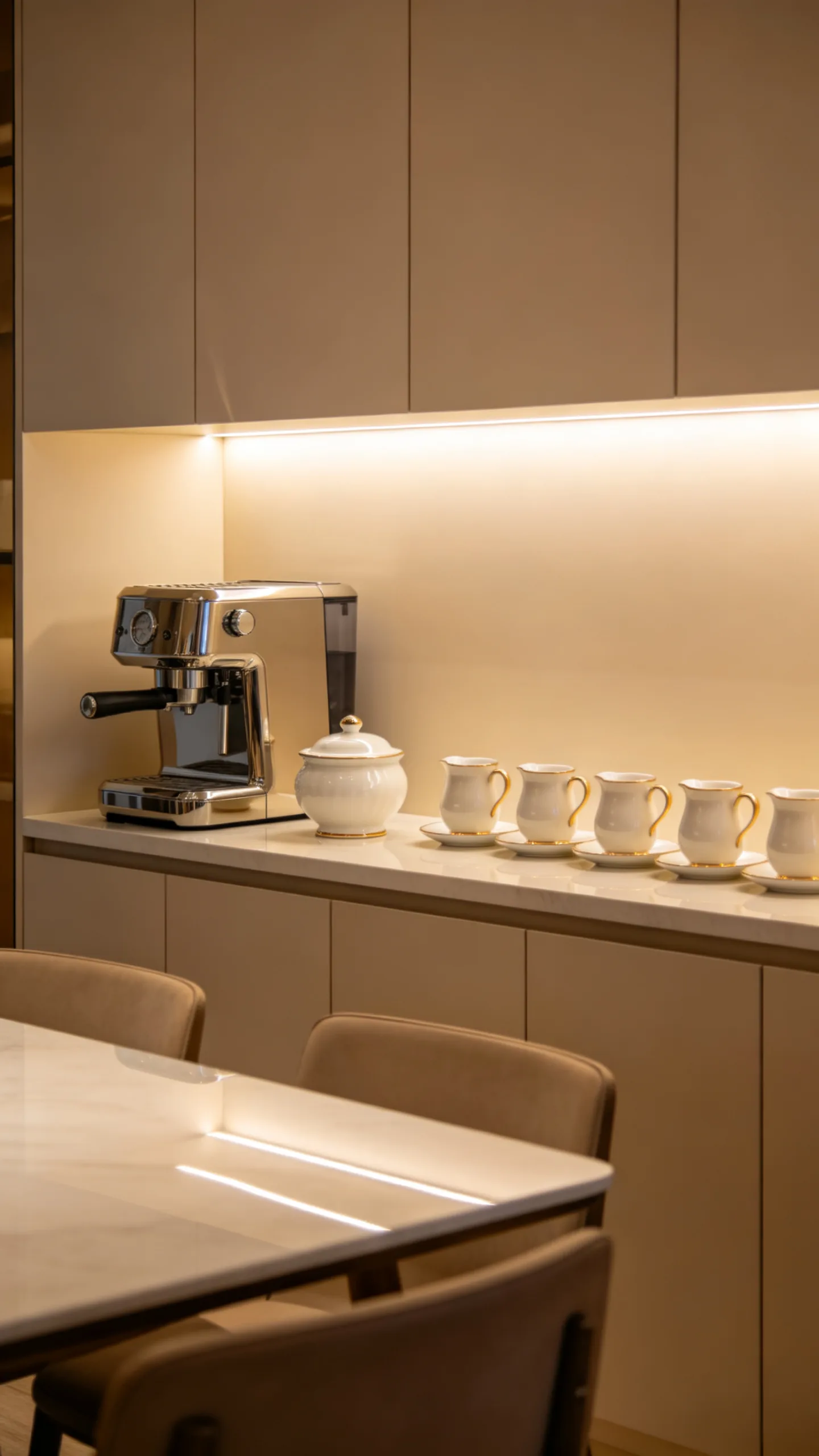 8. Dining Room Sideboard Coffee Display