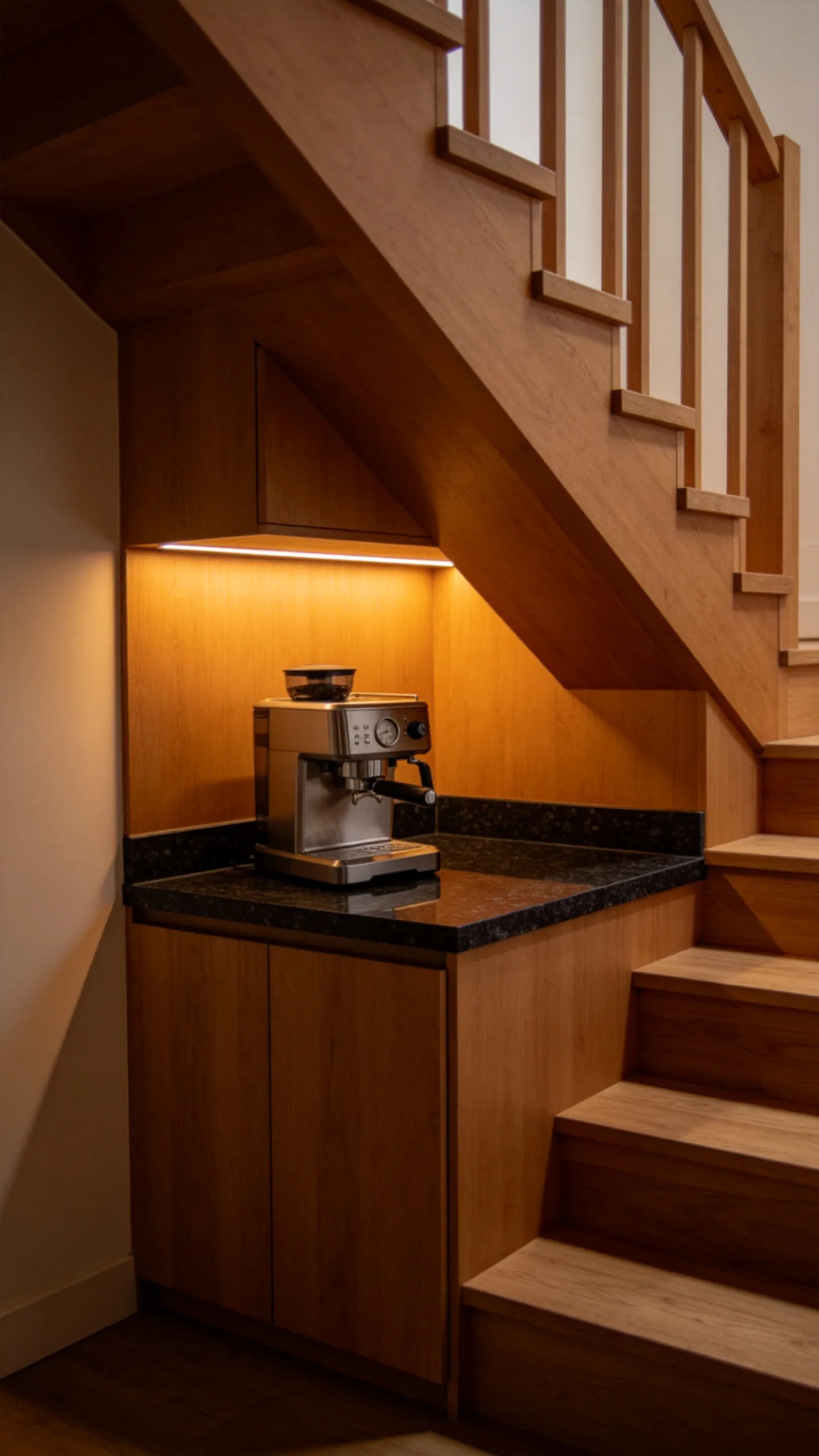 10. Under-Stairway Hidden Coffee Haven