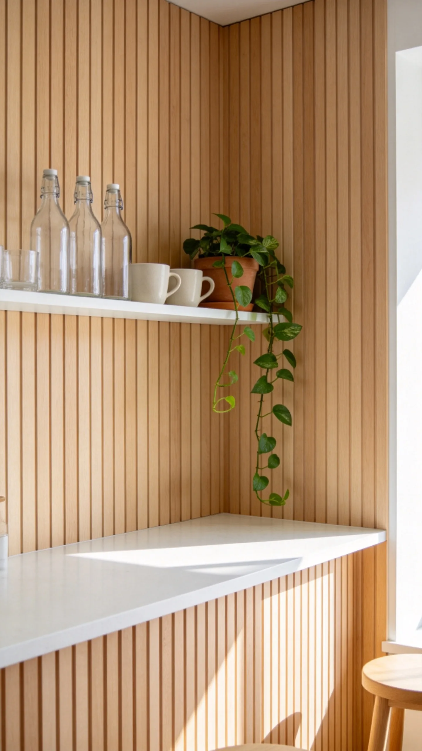 11. Minimalist Scandinavian Wood Slats