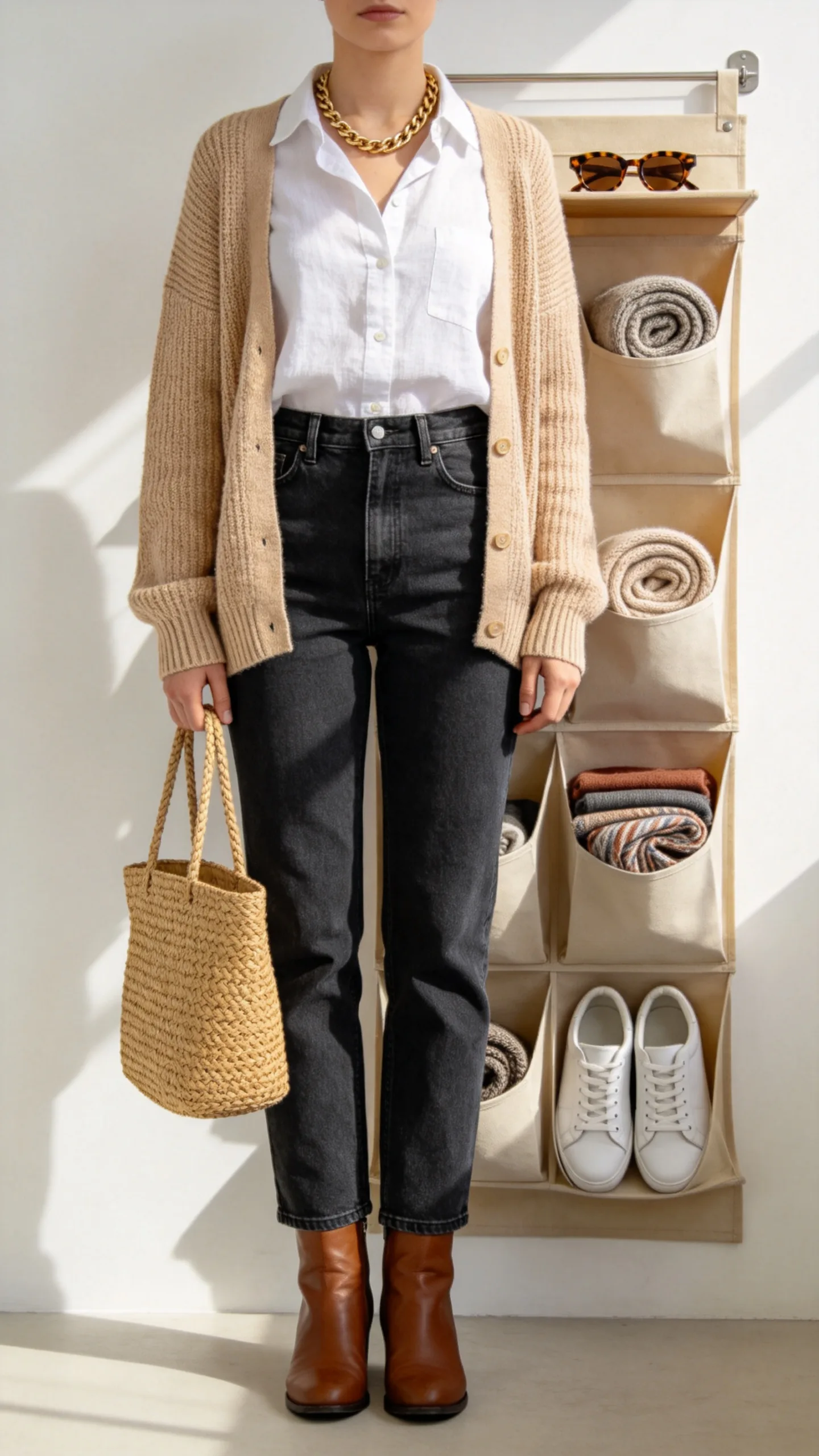 11. Over-the-Door Canvas Organizers with Deep Pockets