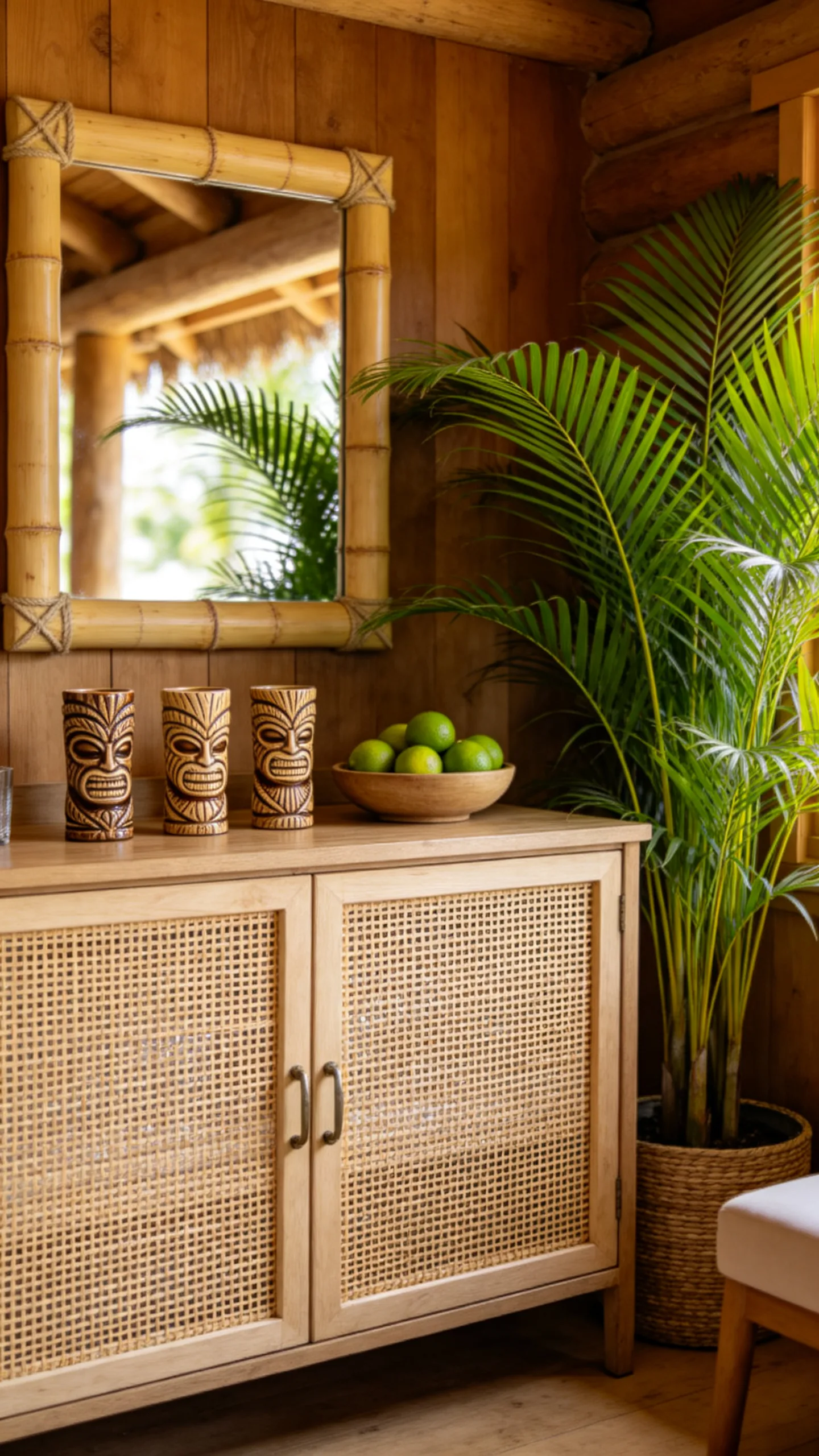 14. Tropical Rattan and Bamboo Bar