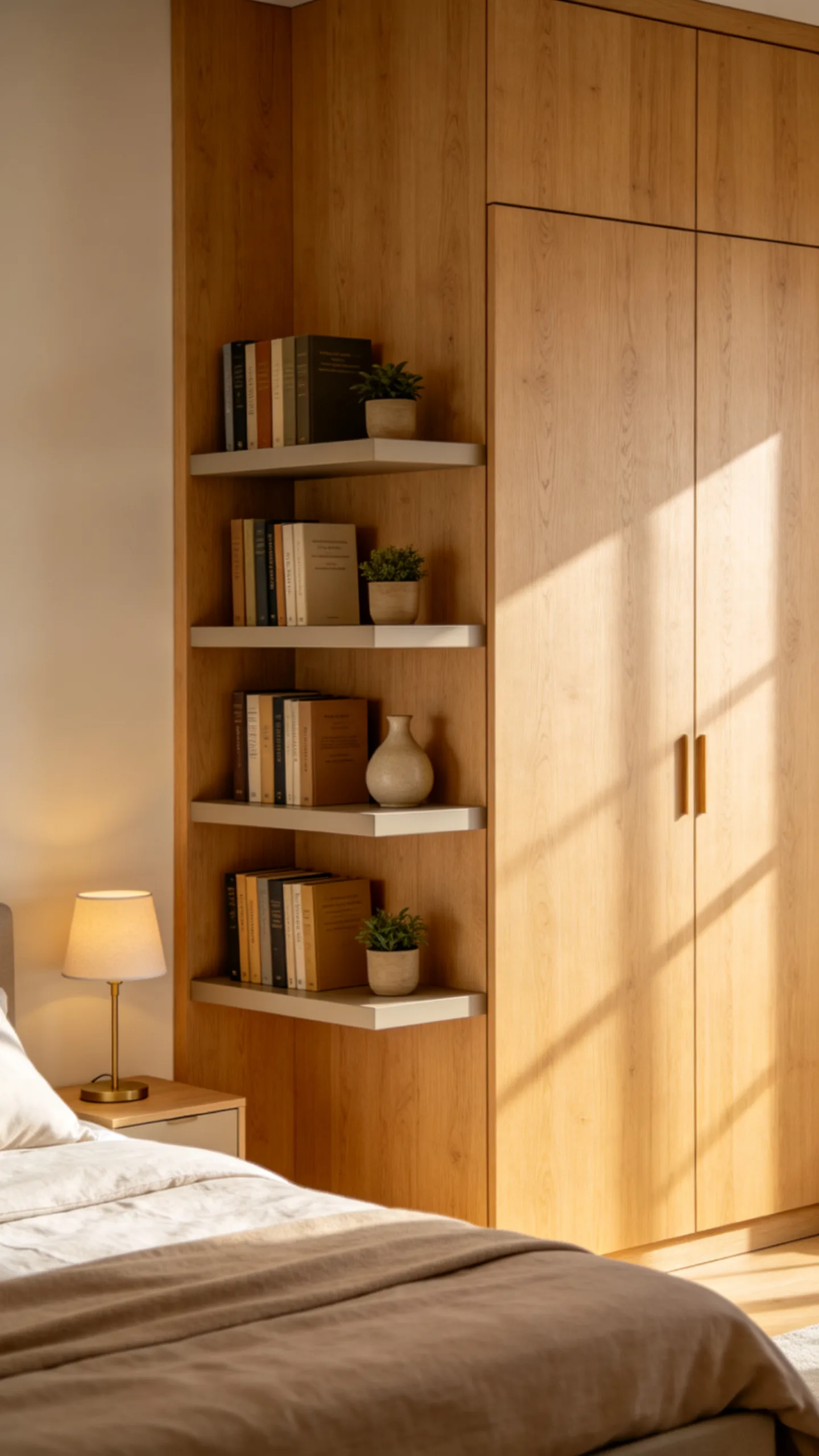 15. Wardrobe Side-Panel Floating Ledges