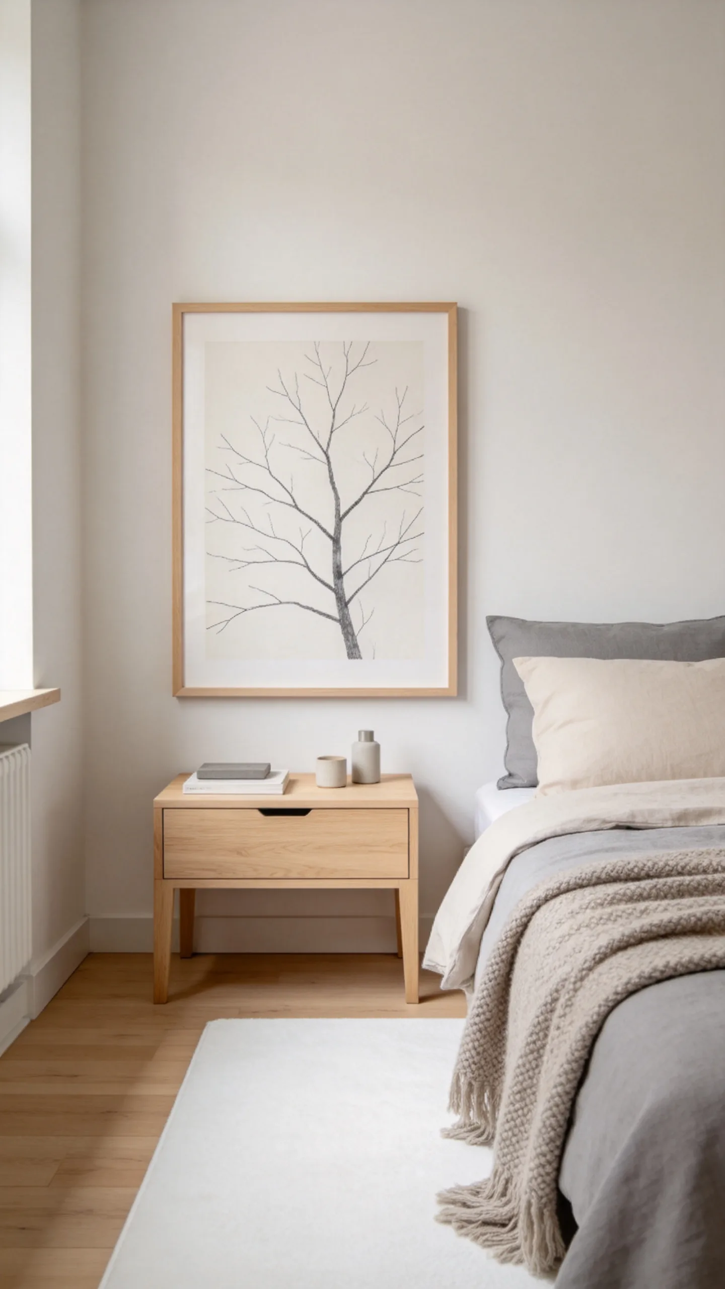 7. Minimalist Winter Branch Print