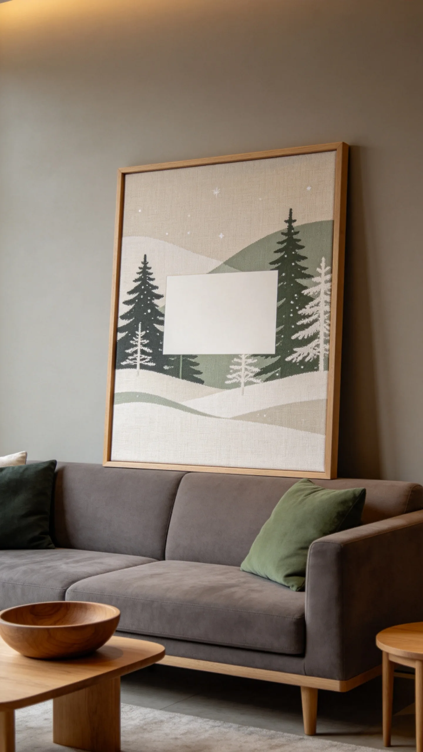 11. Neutral “Home for the Holidays” Sign