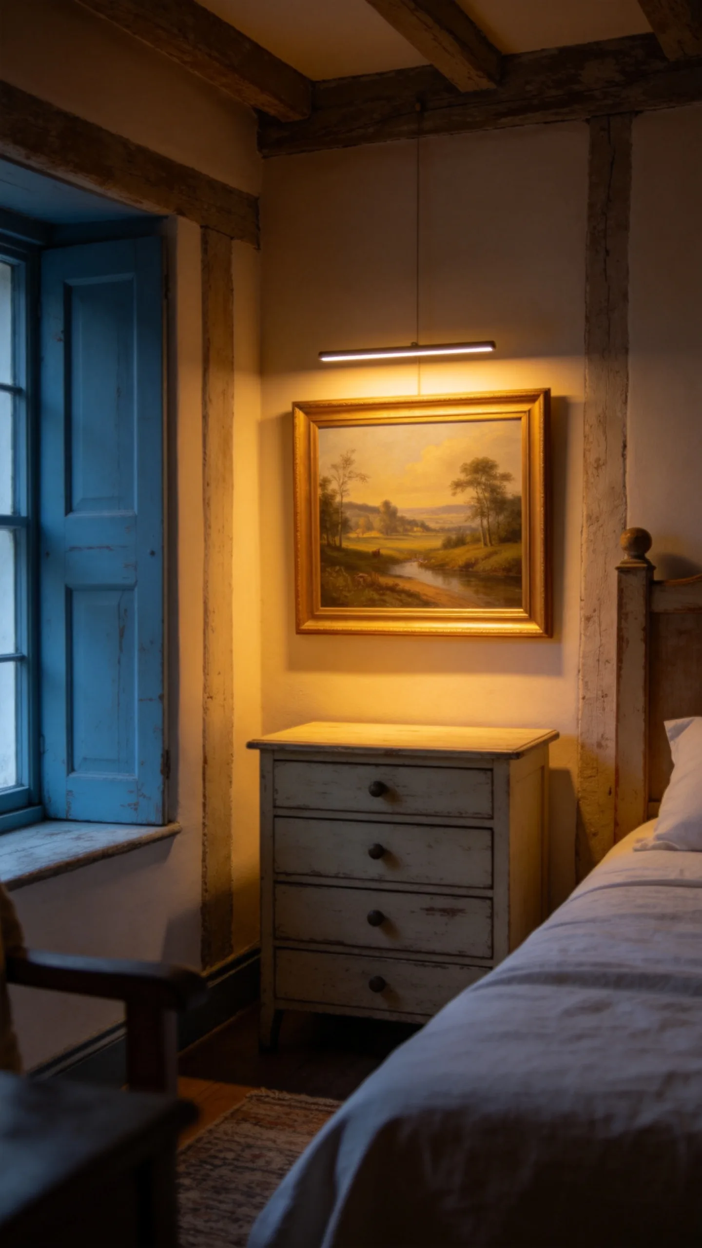 11. Install Picture Lights Above Favorite Art
