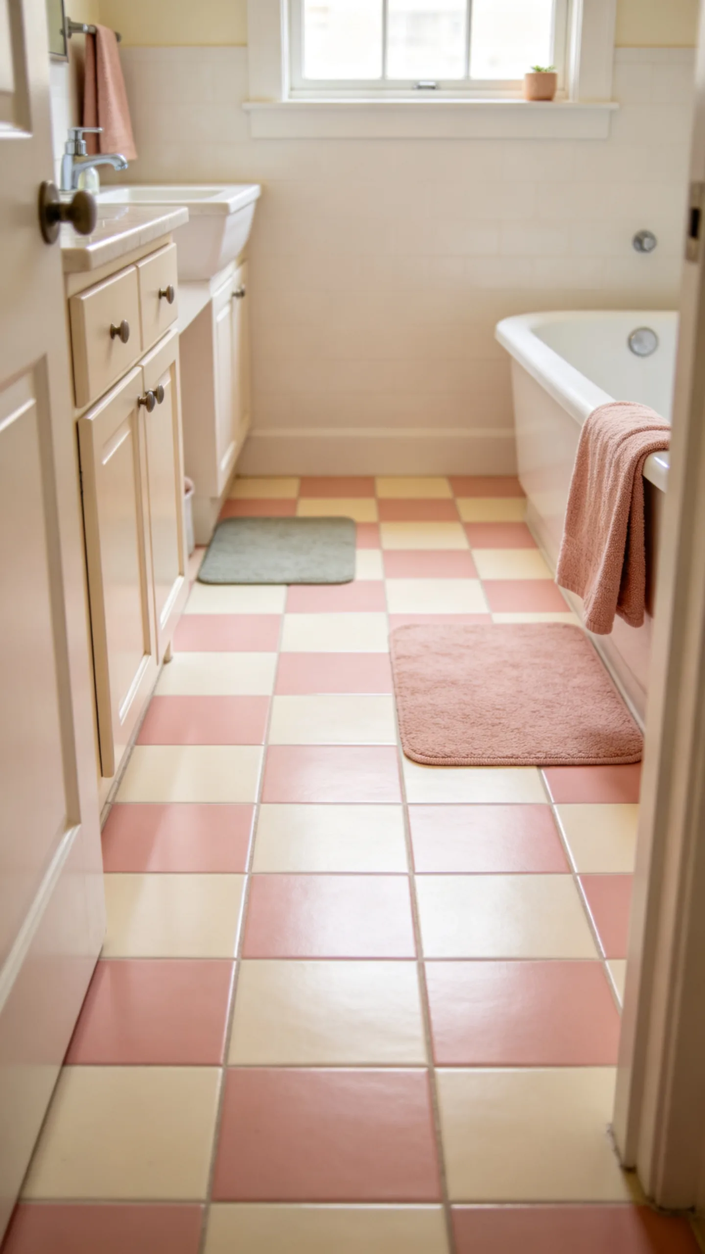 5. Install a Checkerboard Floor in Playful Colors