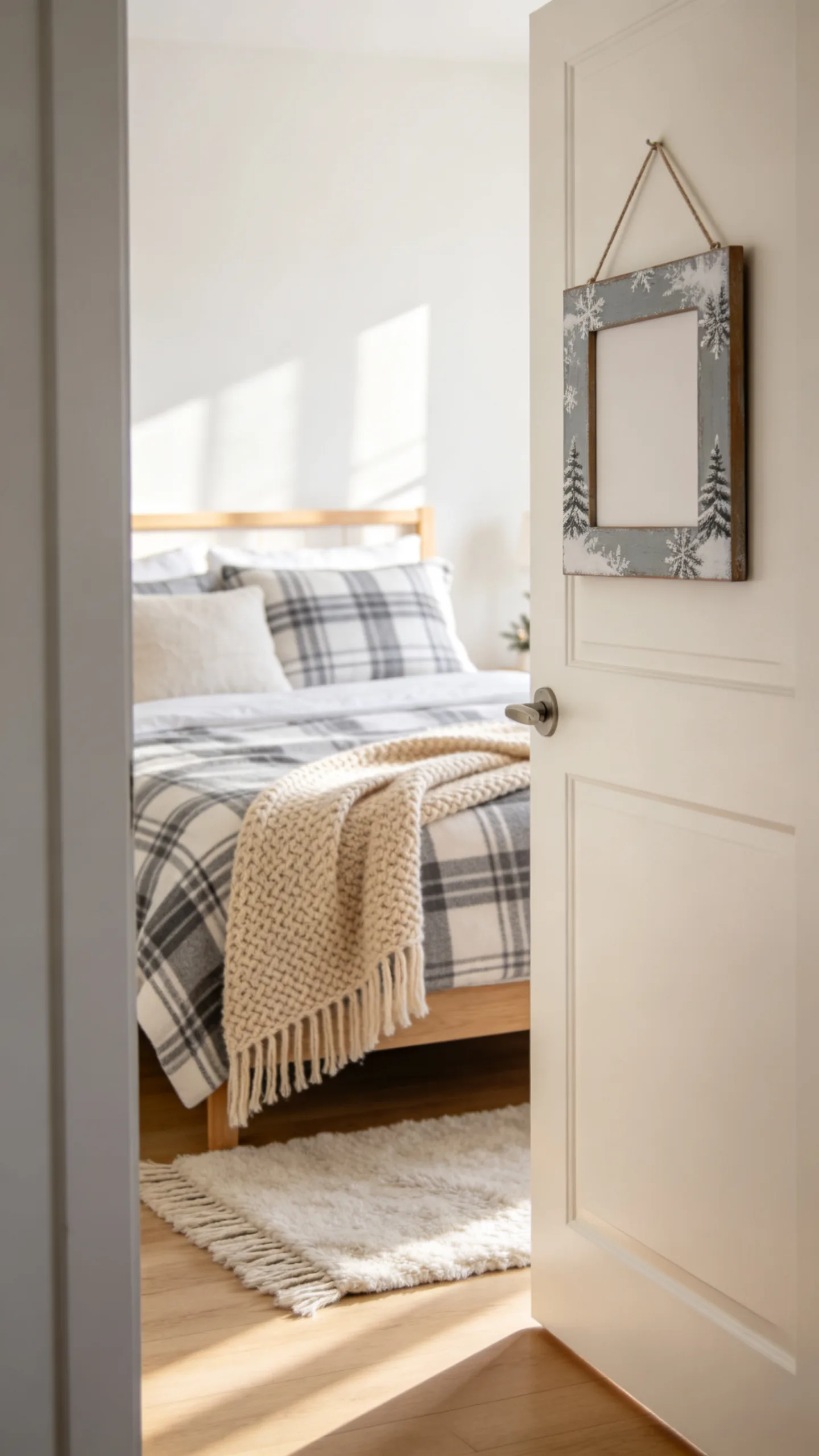 15. “Stay Cozy” Bedroom Door Sign