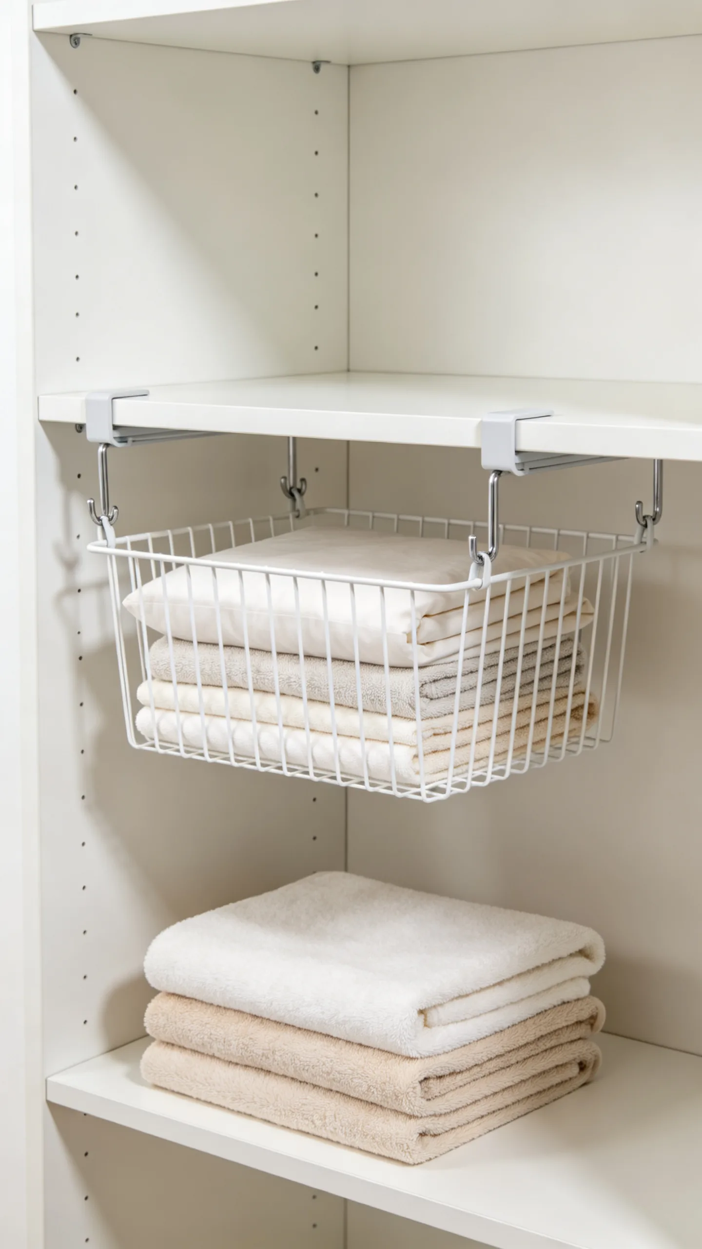 6. Add Under-Shelf Wire Baskets